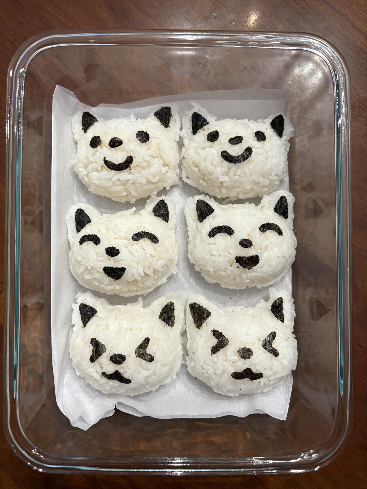 Cute Cat Rice Ball Molds 6 Sets Sushi Molds Bento Accessories Kits with 3PCS Vegetable Fruit Cutter Shapes and 1PC Gimbap Mold Triangle for Nori Rice Making DIY Bento Box Picnic Tools customer photo 1