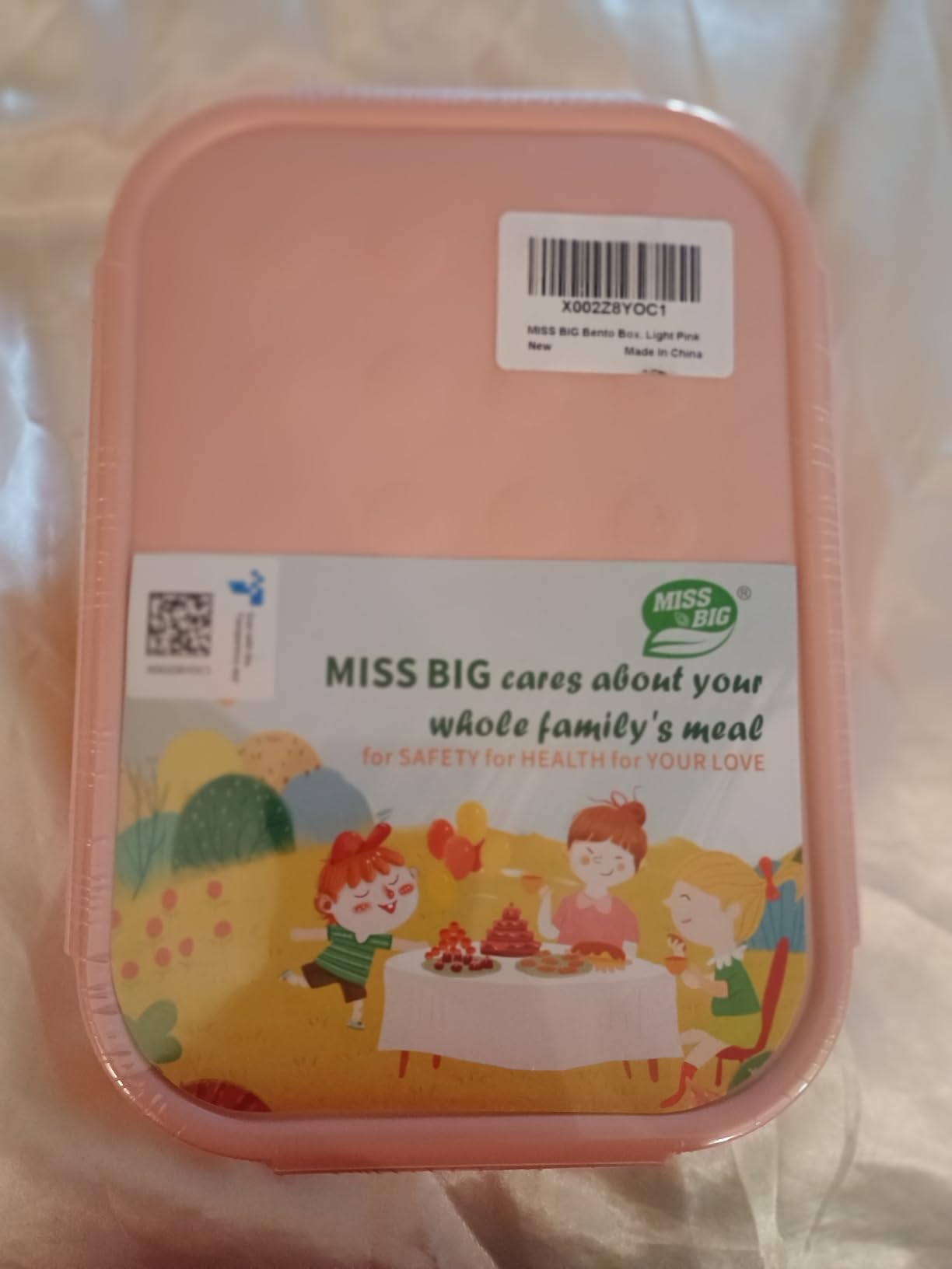 MISS BIG Bento Box, Lunch Box, Leak Proof Lunch Containers, No BPAs and No Chemical Dyes Bento Lunch Box, Dishwasher and Microwave Safe Lunch Containers for Adults (1900ml White) customer photo 4