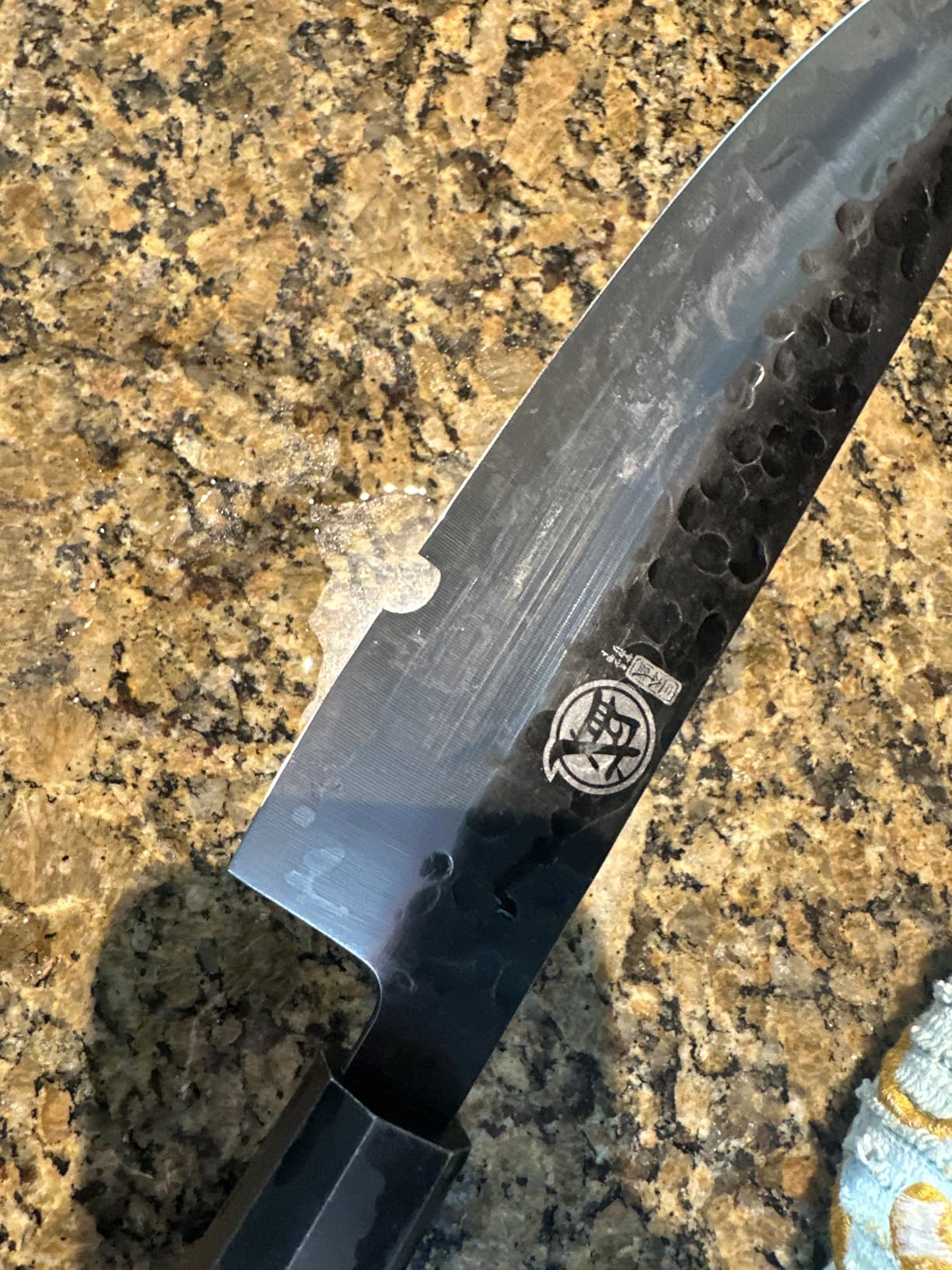 MITSUMOTO SAKARI Santoku Chef Knife 7 inch - Hand Forged Japanese Kitchen Knives, 3-Layer 9CR18MOV High Carbon Steel, Rosewood Handle & Sandalwood Box customer photo 2