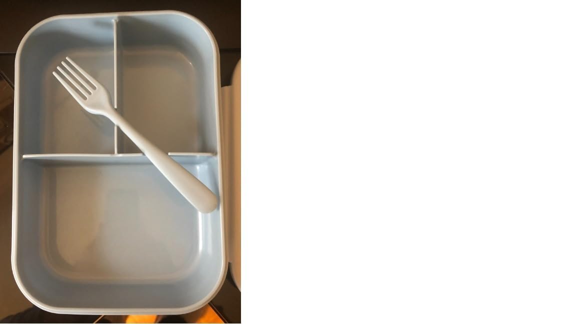 MISS BIG Bento Box,Bento Box for Kids,Lunch Box Kids,Leakproof Kid Lunch Box,Lunch Containers No BPAs and Chemical Dyes,M/W,D/W & Fridge Safe(1150ml Blue) customer photo 1
