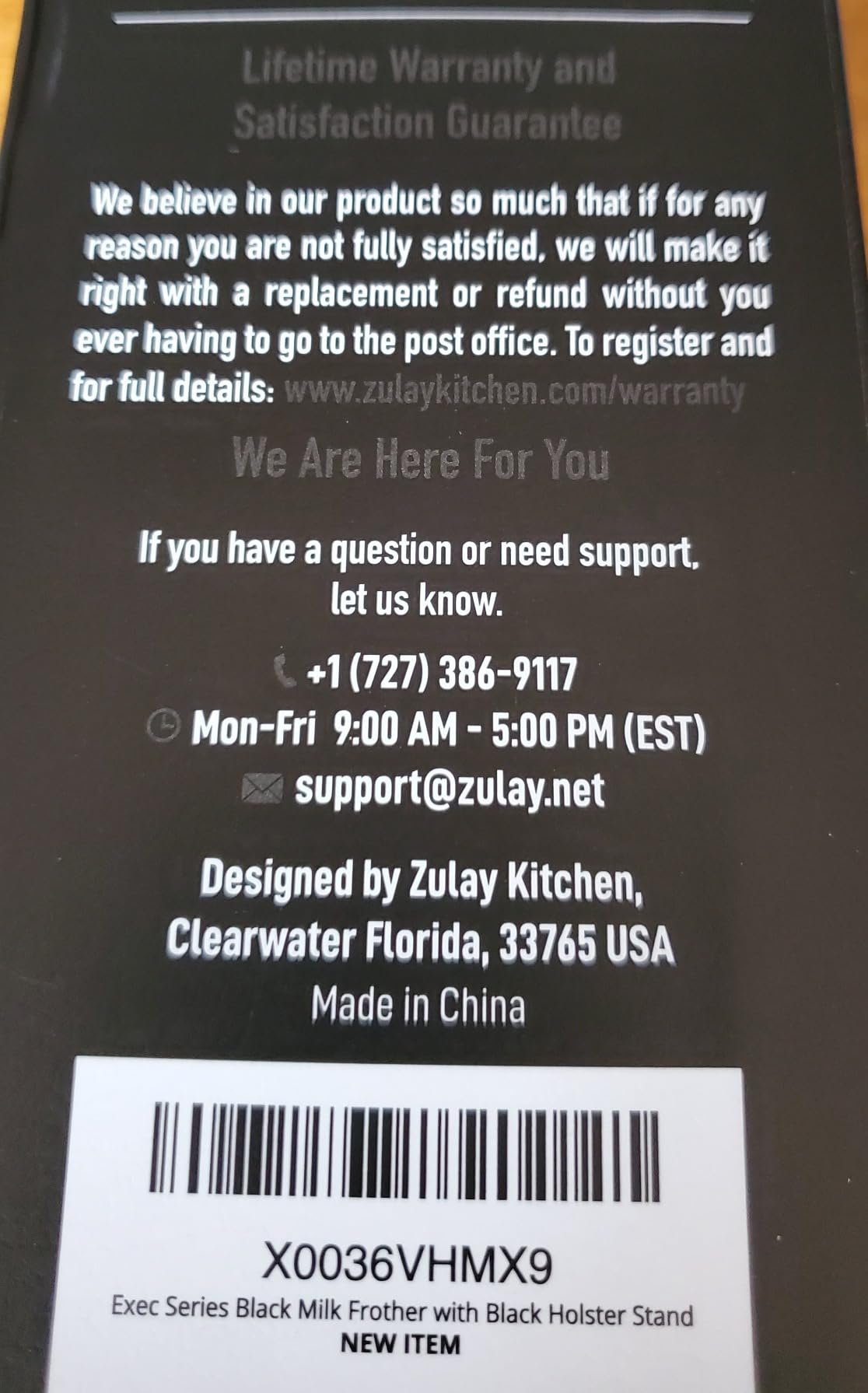 Zulay Kitchen Powerful Milk Frother Wand With 2 Duracell Batteries - Ultra Fast Handheld Drink Mixer - Electric Whisk Foam Maker for Coffee, Lattes, Cappuccino, Matcha, Hot Chocolate & Creamer - Black customer photo 1