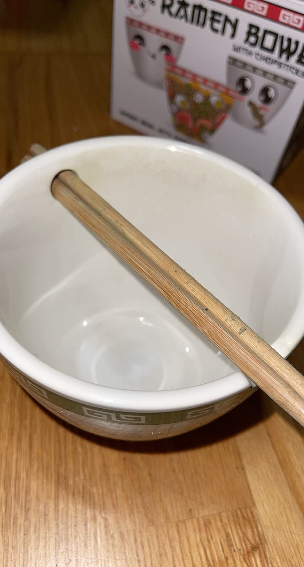 Bowl Bop Soba Slurp Japanese Ceramic Dinnerware Set | Includes 16-Ounce Ramen Noodle Bowl and Wooden Chopsticks | Asian Food Dish Set For Home & Kitchen | Kawaii Anime Gifts, Snack Collectible customer photo 1