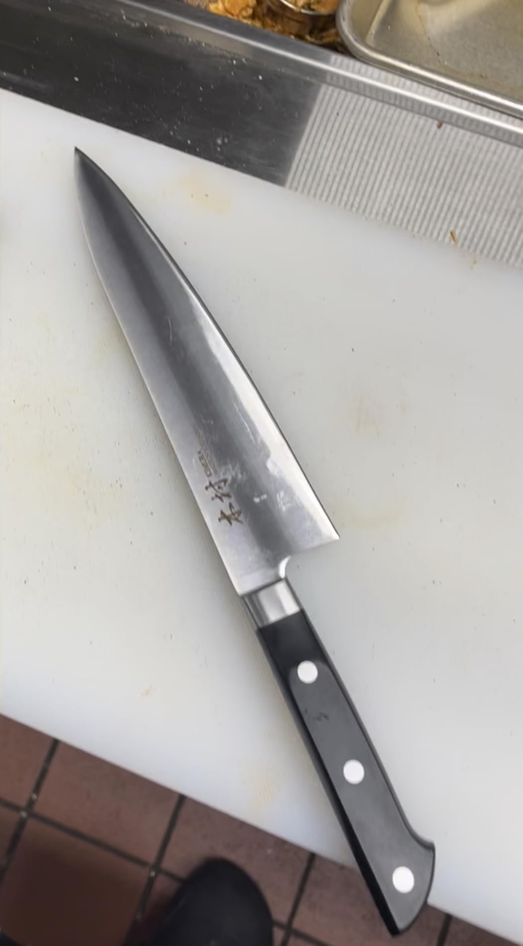 Kimura Chef Knife, [Made in Japan], 8 inch Professional Kitchen Knife, Ultra Sharp High Carbon Molybdenum Stainless Steel Gyuto Knife, Chefs Knife with Ergonomic Handle customer photo 2