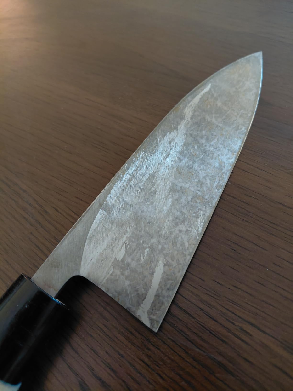 Seki Sanbonsugi Japanese Deba Knife 150mm (5.9 in) - Left-Handed - High Carbon White Steel - Made in Japan - Magnolia Handle customer photo 2