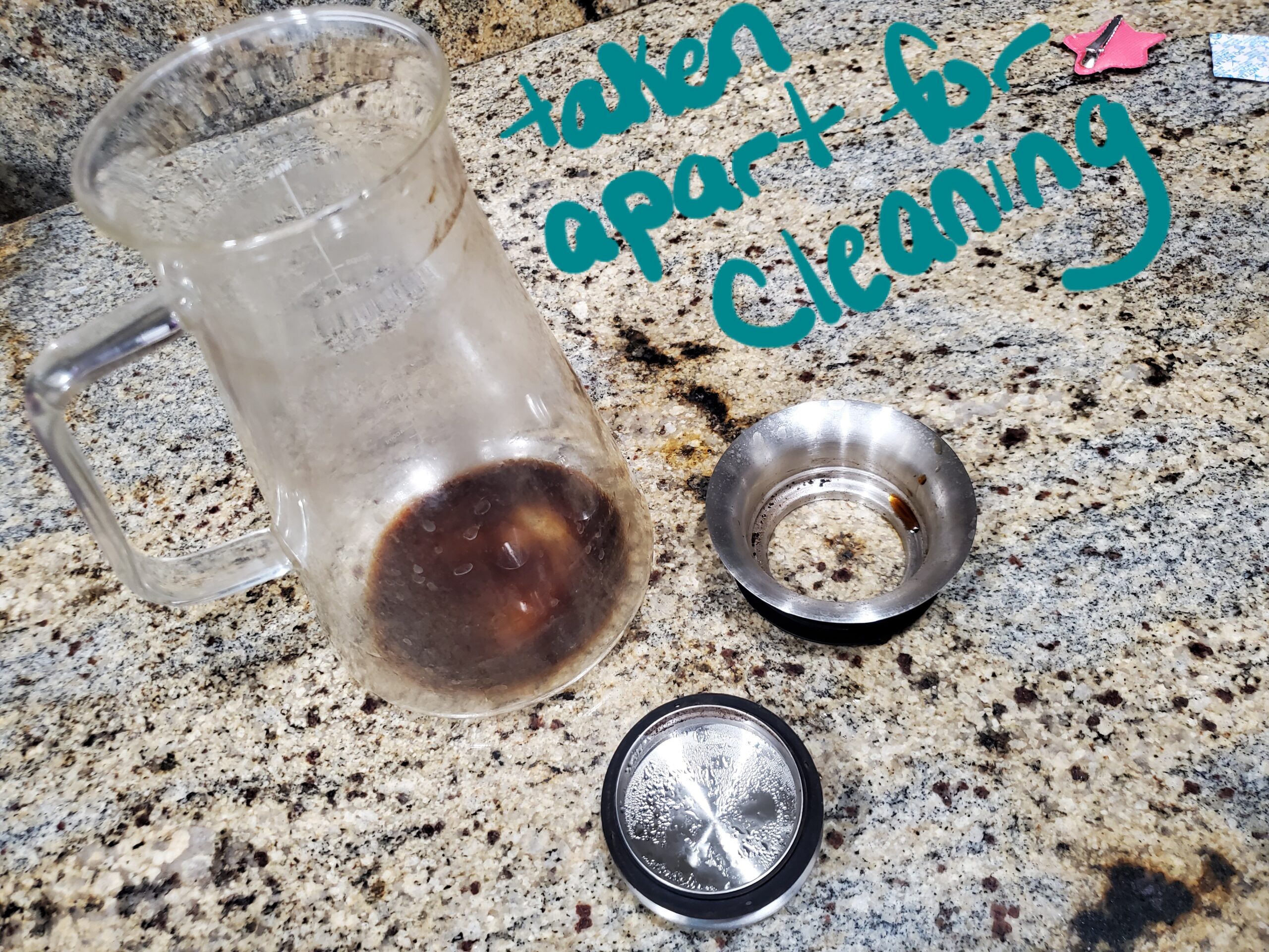 Aquach Cold Brew Coffee Iced Tea Maker & Fruit Pitcher - Large Capacity 51 Ounces - with Durable Glass Carafe/Fine Mesh Steel Infuser/Airtight Lid customer photo 1