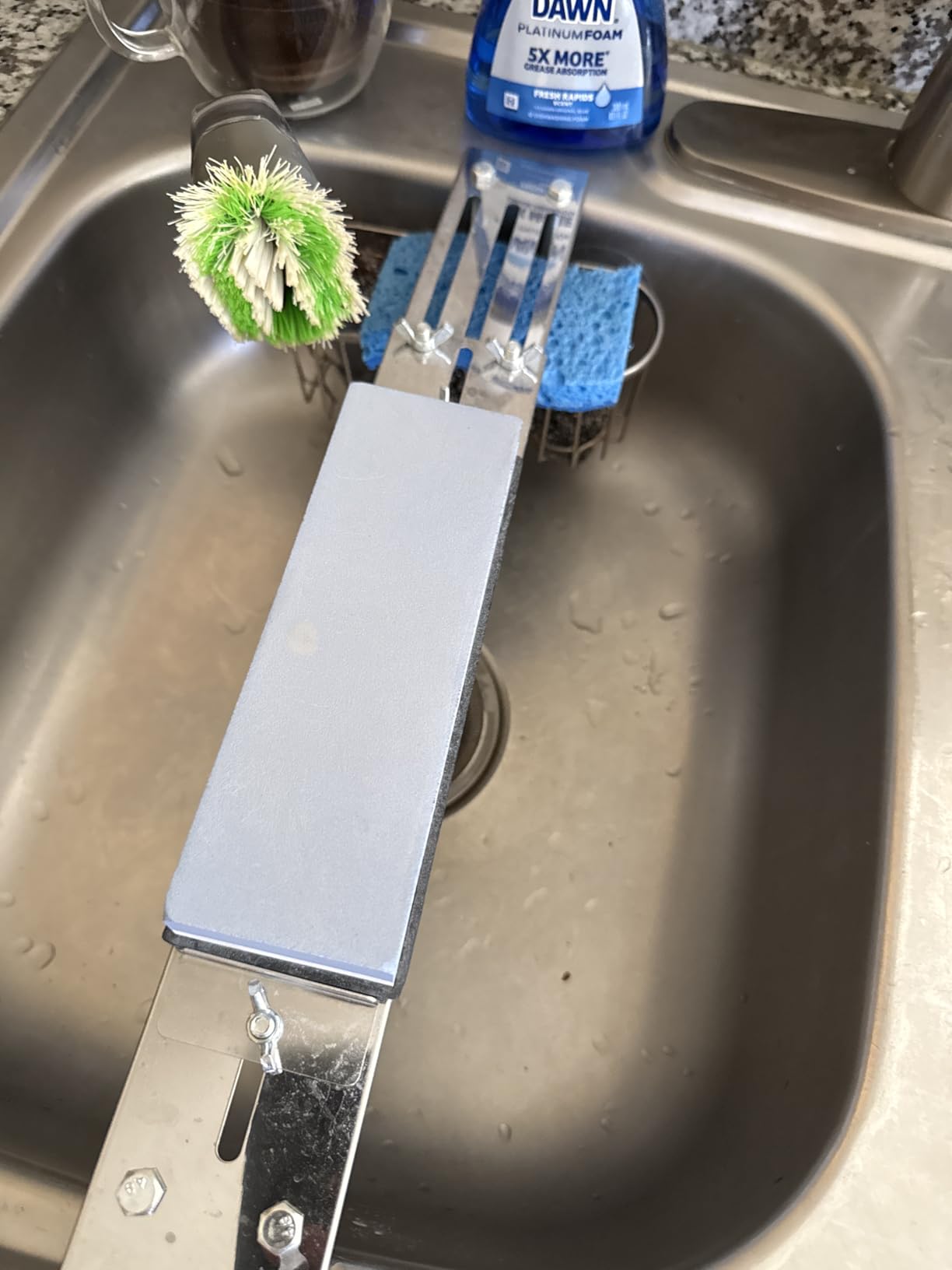 Whetstone Premium Water-stone Sharpener Kits - 1000/3000 Grit, Perfectional Knife Sharpener Wet stone Sets for Chef, Kitchen, Hunting Knife, Machete with Non-Slip Base customer photo 1