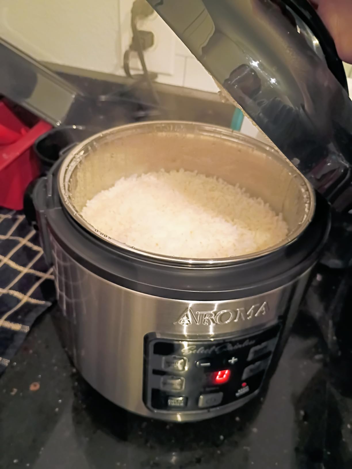 AROMA Select Stainless Rice Cooker, 4-Cup (Uncooked) / 8-Cup (Cooked), 2 Qt, Stainless Steel Inner Pot, Multicooker, Steamer, Stainless Steel, ARC-914SBDS customer photo 2