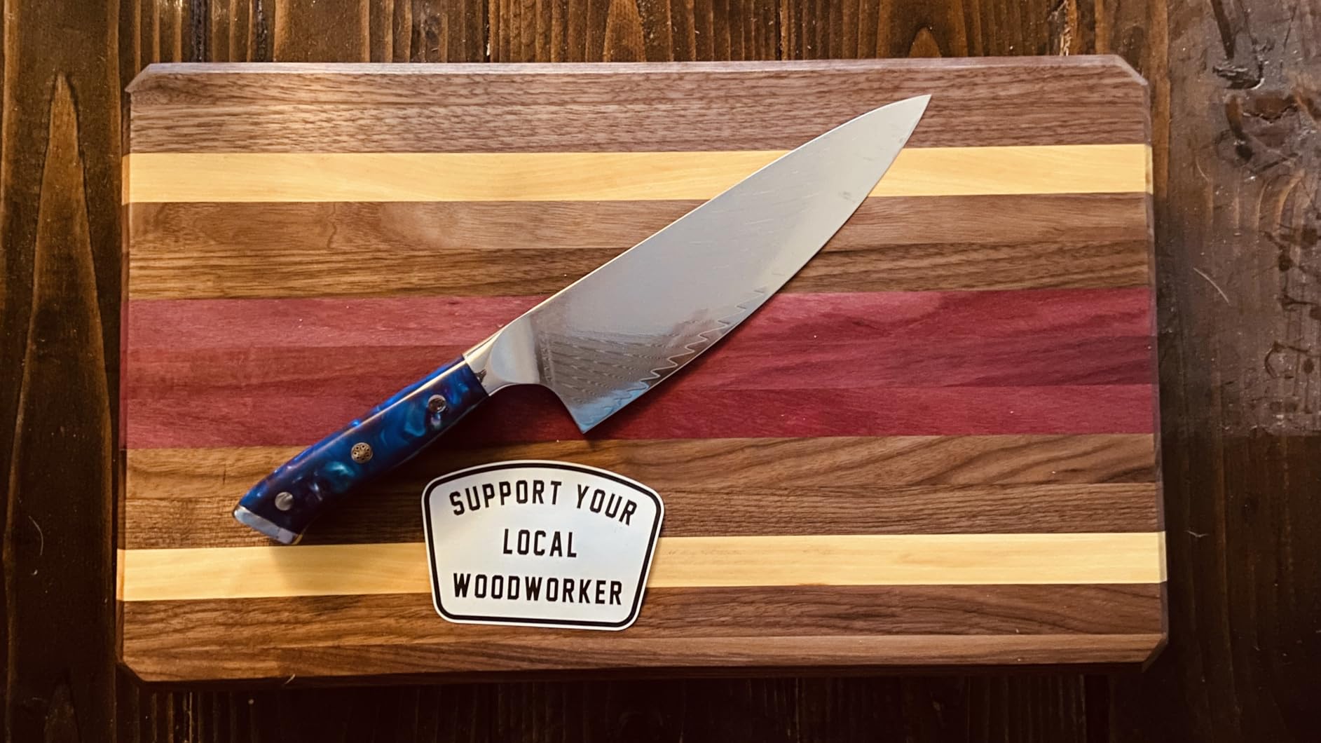 WILDMOK Chef Knife,8 inch Damascus Japanese kitchen knives,VG10 Steel&Resin Handle Chef Knife,Hammered Finish chef's knives,Japanese damascus knife Including Gift Box customer photo 2