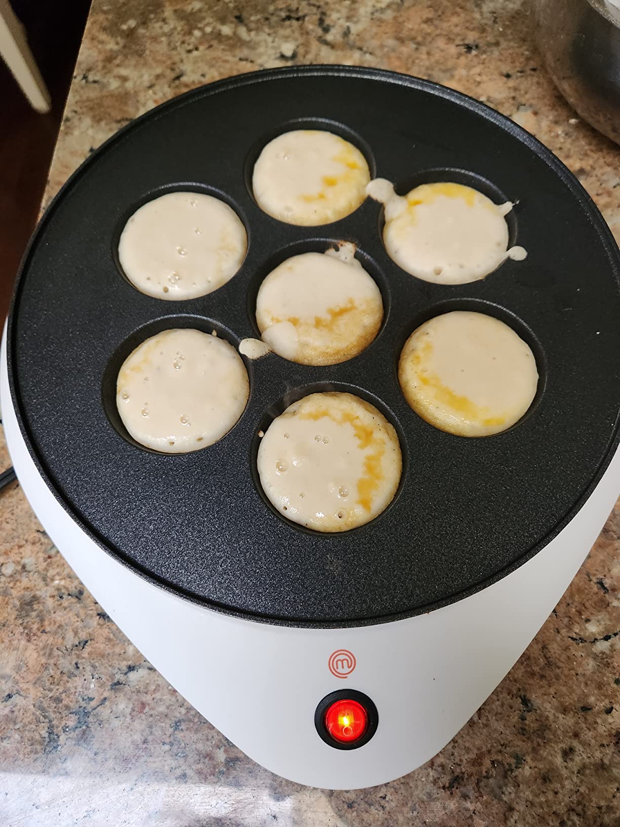 MasterChef Electric Ebelskiver Maker Delicious Homemade Japanese Takoyaki, Donut Holes, Cake Pops, Octopus Balls, Aebleskivers, Danish- Nonstick Easy Clean Appliance, Fun Gift customer photo 1