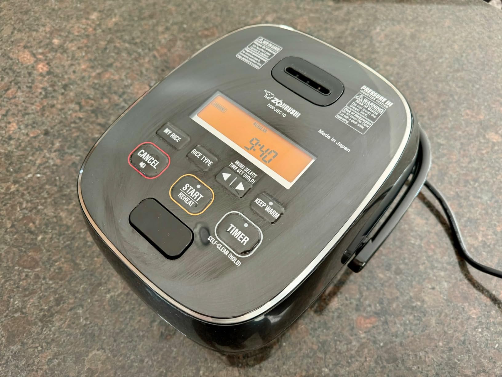 NW-JEC10BA Pressure Induction Heating (IH) Rice Cooker & Warmer, 5.5-Cup, Made in Japan customer photo 2