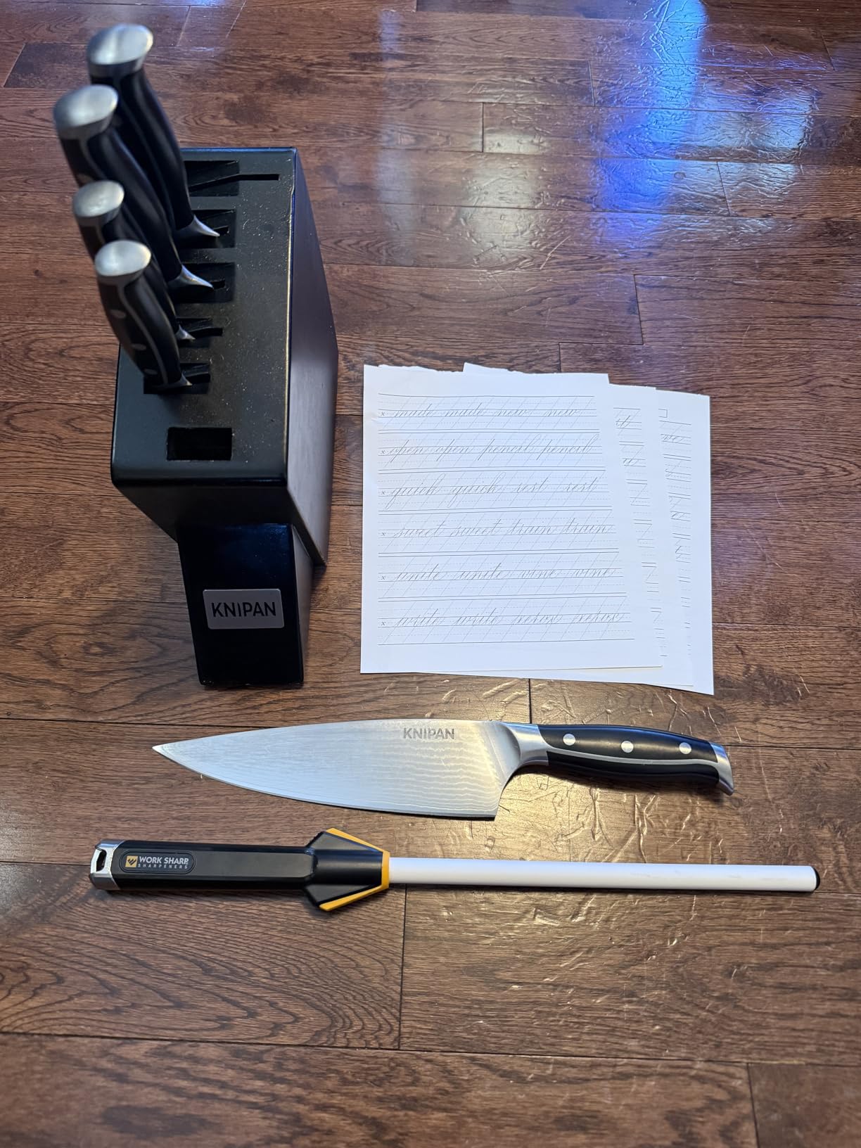 Work Sharp Kitchen Ceramic Honing Rod - Angle Guided - For Chef, Santoku, Paring, & Serrated Knives Black customer photo 1