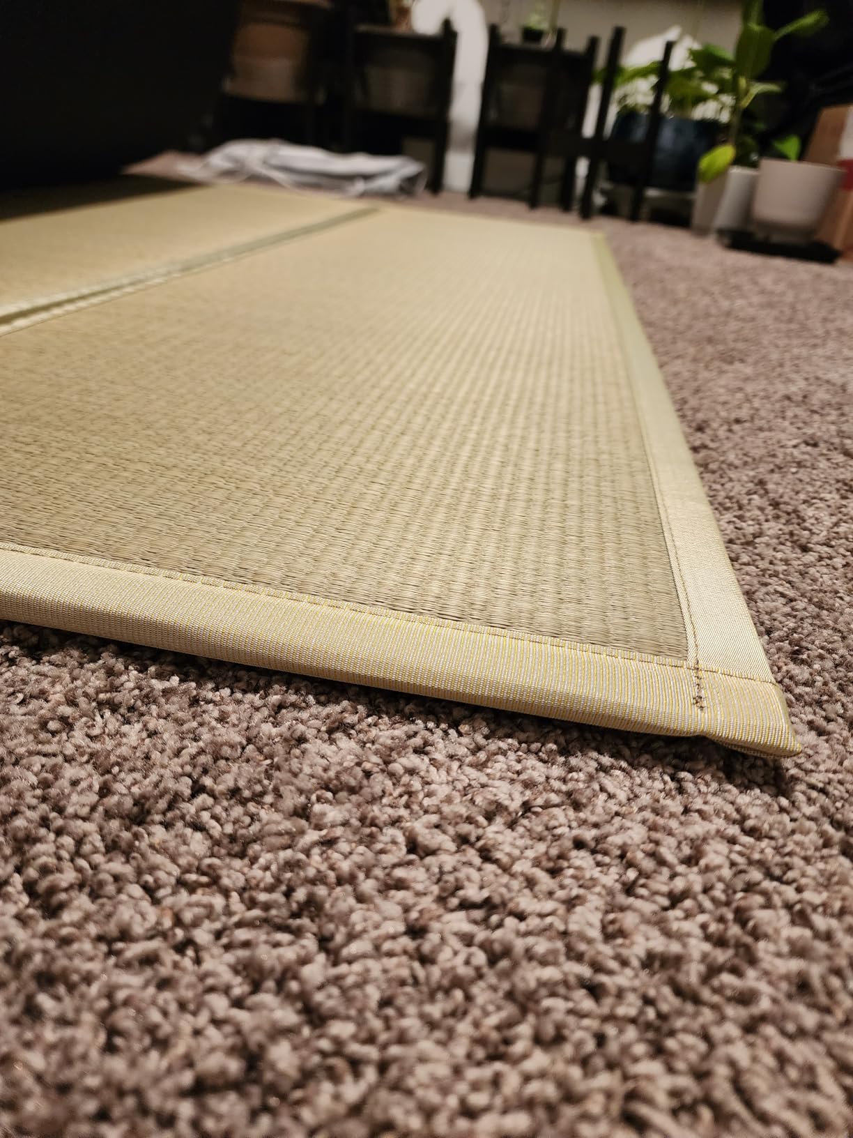 Tatami Mat - Foldable Japanese Tatami Mat Igusa Mattress, Rush Grass Floor Sleeping Futon, Meditation Yoga Zen Tatami, Full XL by BJDesign customer photo 2