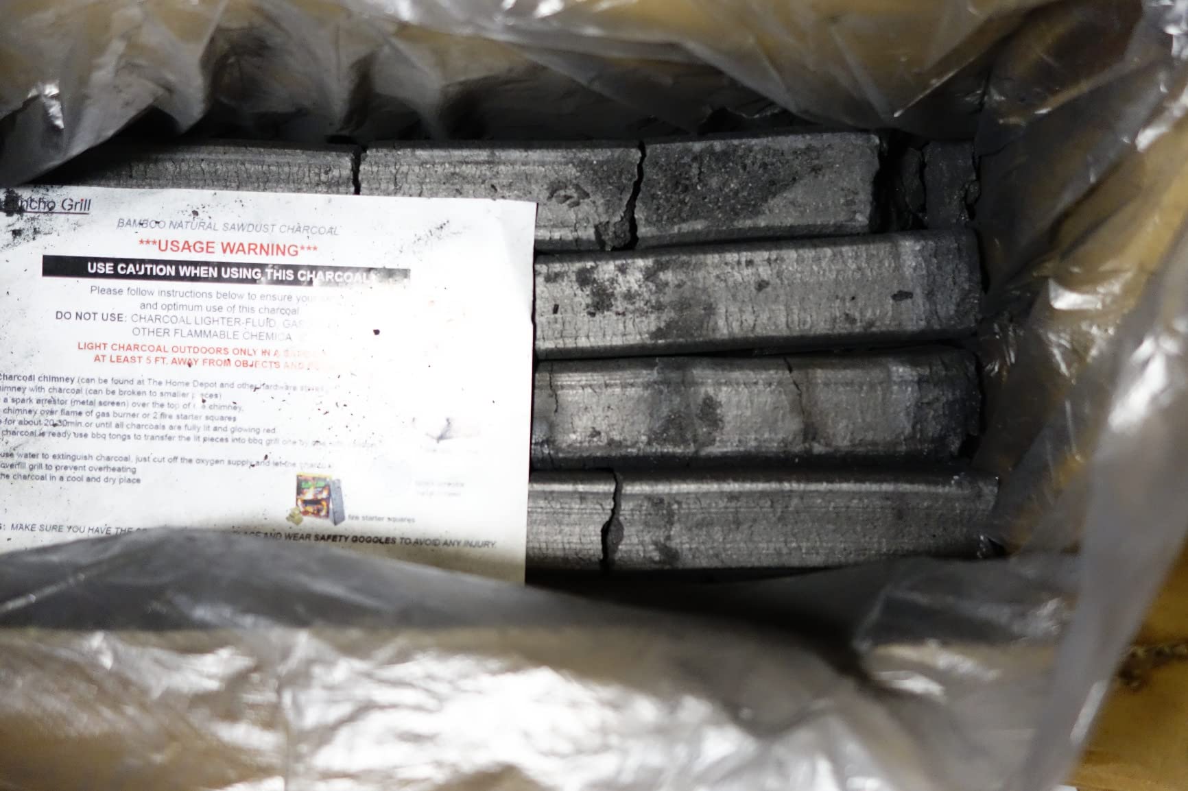 The Bincho Grill Ogatan Briquettes Charcoal for Yakitori & Grilling - Japanese Binchotan Alternative - 100% Natural, High Heat, Long-Lasting, No Smoke - 22lbs customer photo 2
