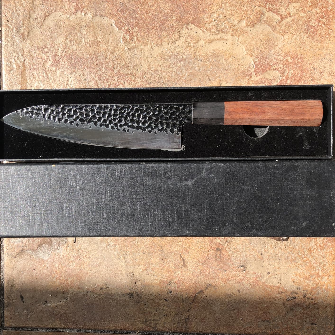 RASSE Japanese Chef Knife Gyuto Chef Knife - 8 Inch Professional Hand Forged Kitchen Knife High Carbon Japanese AUS-8 Stainless Steel Knife with Rosewood Handle & Gift Box customer photo 1