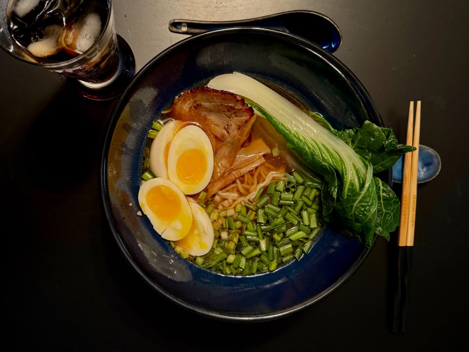 Large Salad Soup Ramen Serving Bowls, 71 OZ Ceramic Japanese Ramen Noodle Bowls with Chopsticks, Spoons and Rests - Super Big Bowl Sets for Udon, Pho, Pasta, Cereal, Set of 2 - Reactive Blue customer photo 1