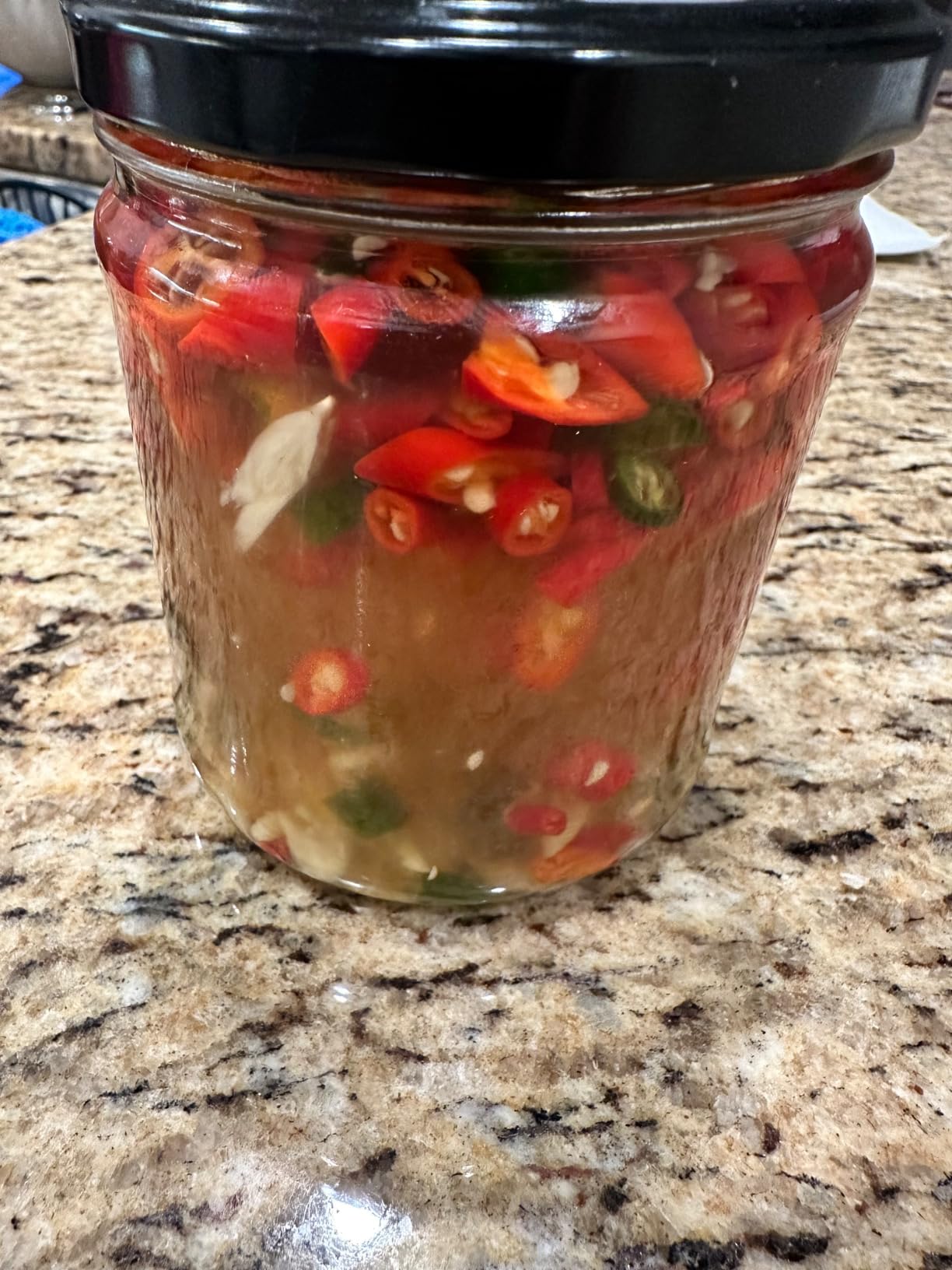 Hovico 25 oz Glass Jars With Airtight Lids And Leak Proof Rubber Gasket,Wide Mouth Mason Jars With Hinged Lids For Kitchen Canisters 750ml, Glass Storage Containers customer photo 2