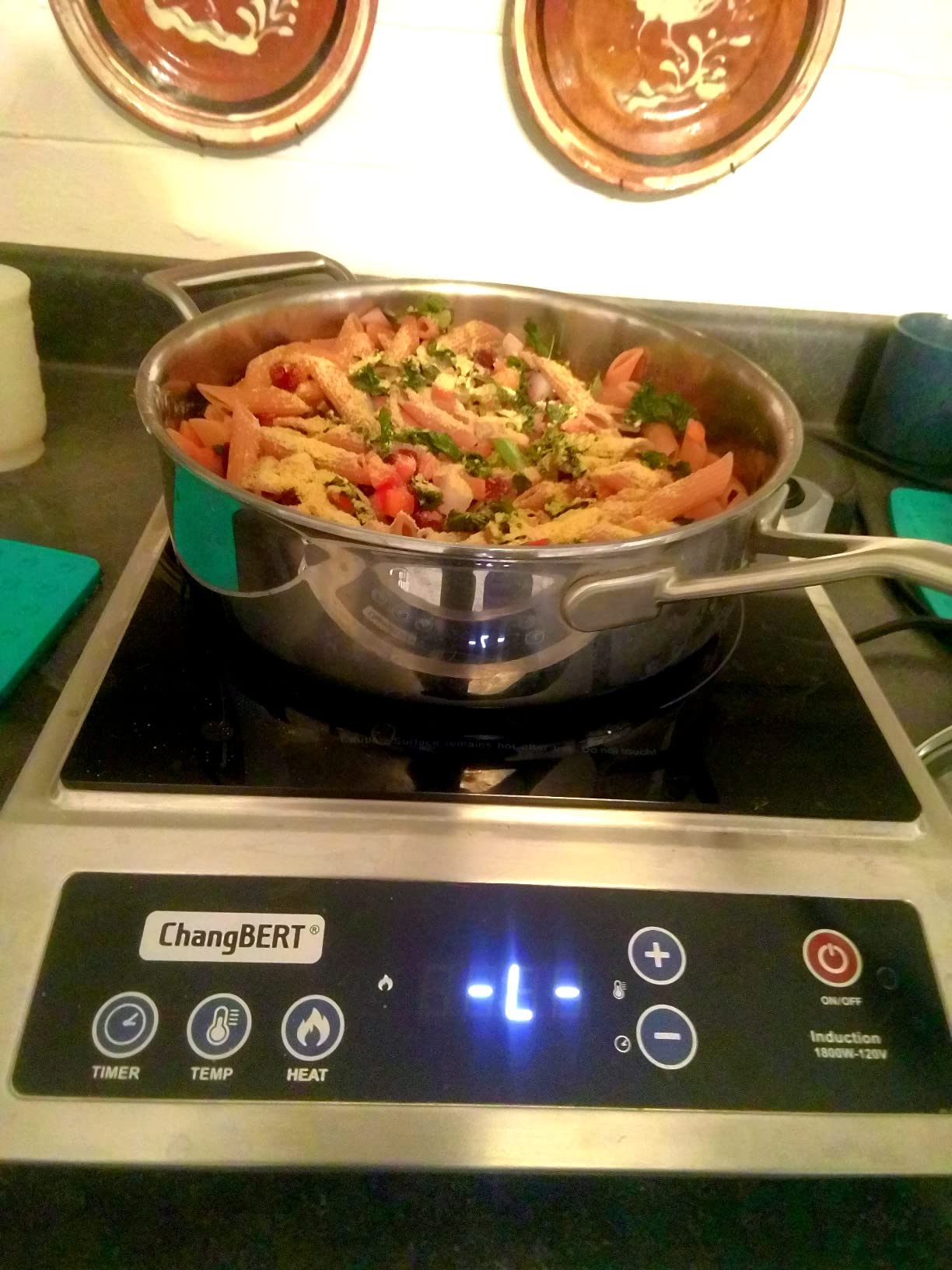 ChangBERT Induction Cooktop, Commercial Grade Portable Cooker, Large 8