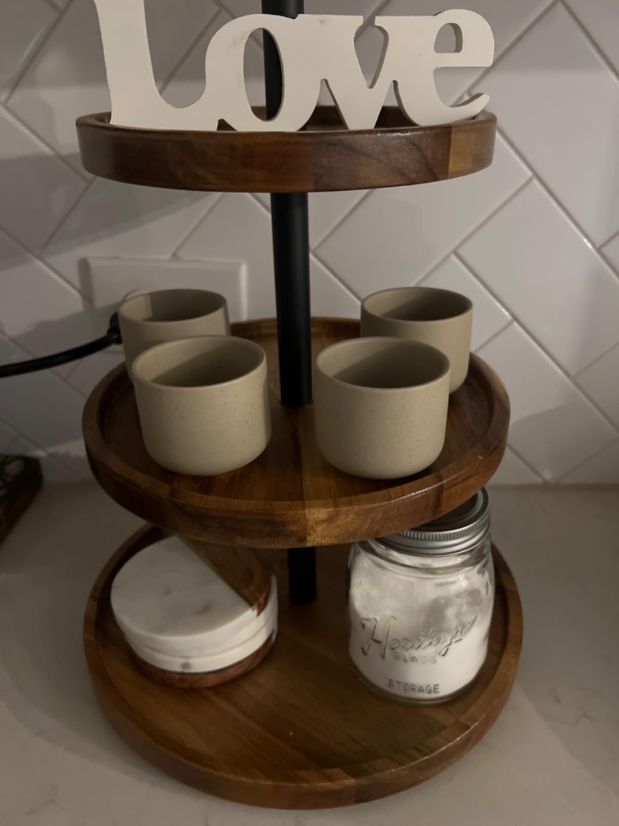 Ceramic teacups set of 4, No Handle Chinese KungFu Tea cups, 3.5oz Teacups Japanese Teacup Set, Ceramic Tea Cup, 4Pcs customer photo 2