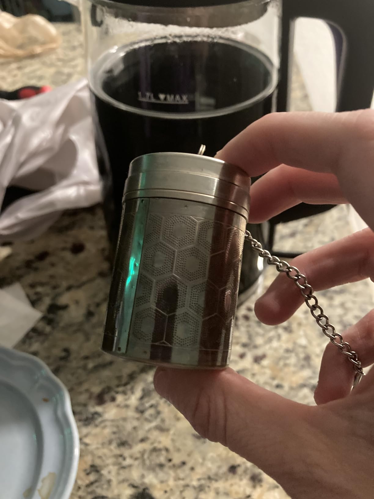 Reinmoson Tea Strainers for Loose Tea, Extra Fine Mesh Tea Infuser, 304 Stainless Steel & Updated Slim Threaded Lid, Loose Leaf Tea Steeper for Black Tea, Rooibos, etc customer photo 1