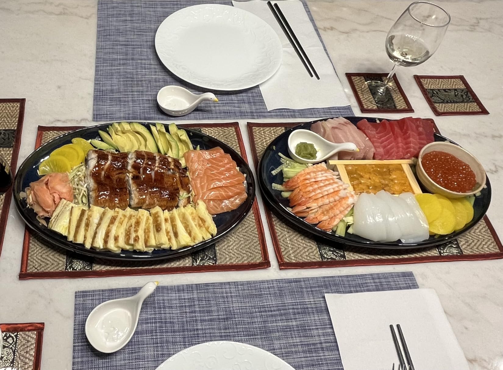 vicrays Serving Platter Ceramic Tray Plates Extra Large Oval 14.5 Inch Porcelain Dinner Plates Long Serving Dish Set Entertaining Party Restaurant Food Meat Sushi Fish Turkey Platter customer photo 1