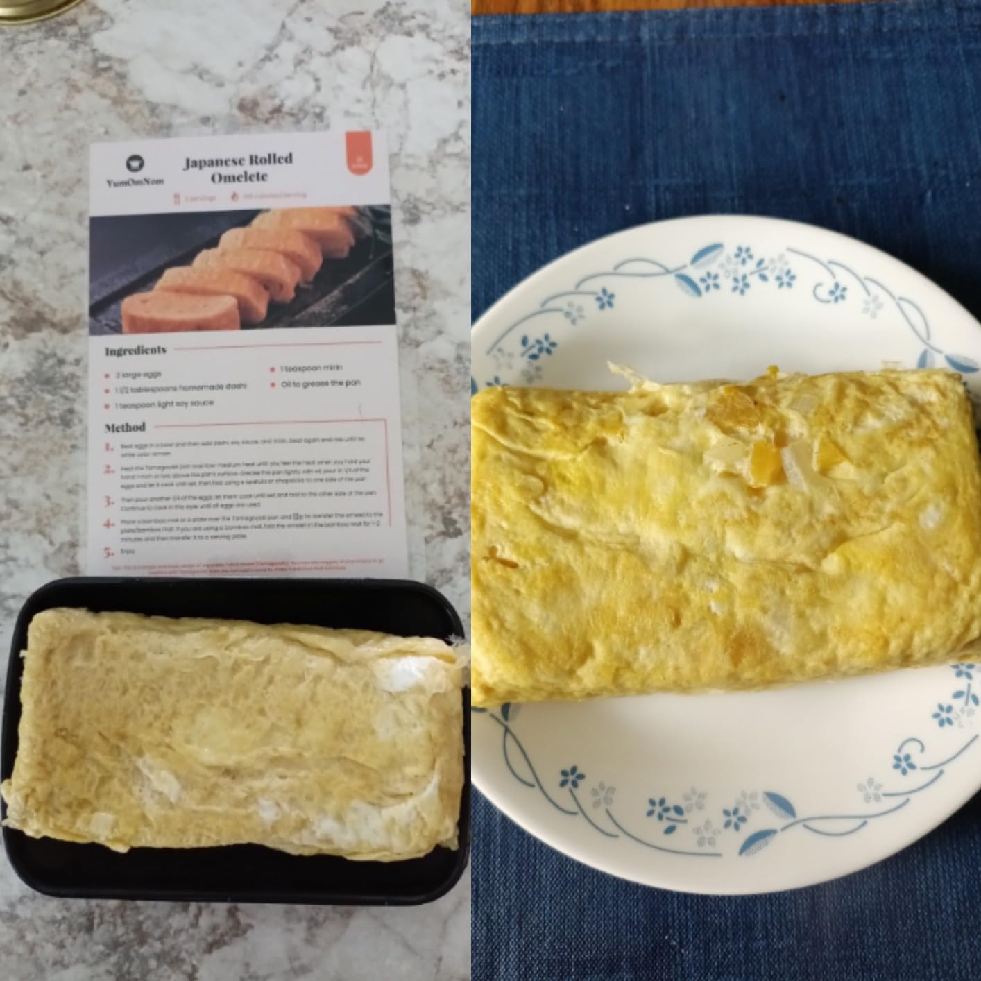 Tamagoyaki Pan - Japanese Nonstick Egg Cookware, Rectangle Frying Pan for Omelettes & Rolls - Kitchen Accessories (Without Lid) customer photo 1