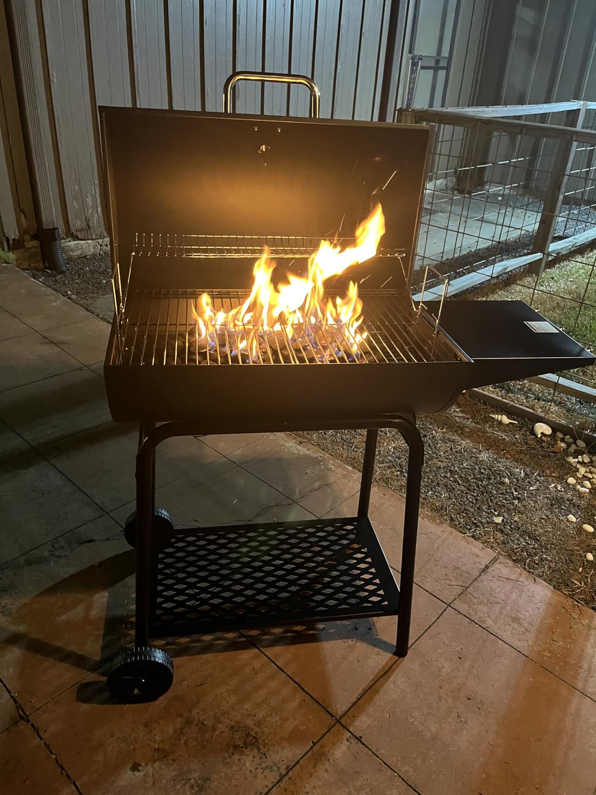 Royal Gourmet CC1830 28 Inch Barrel Charcoal Grill with Warming Rack, Outdoor BBQ Grill with 626 Sq. In. Grilling Space for Backyard, Patio and Parties, Black customer photo 1
