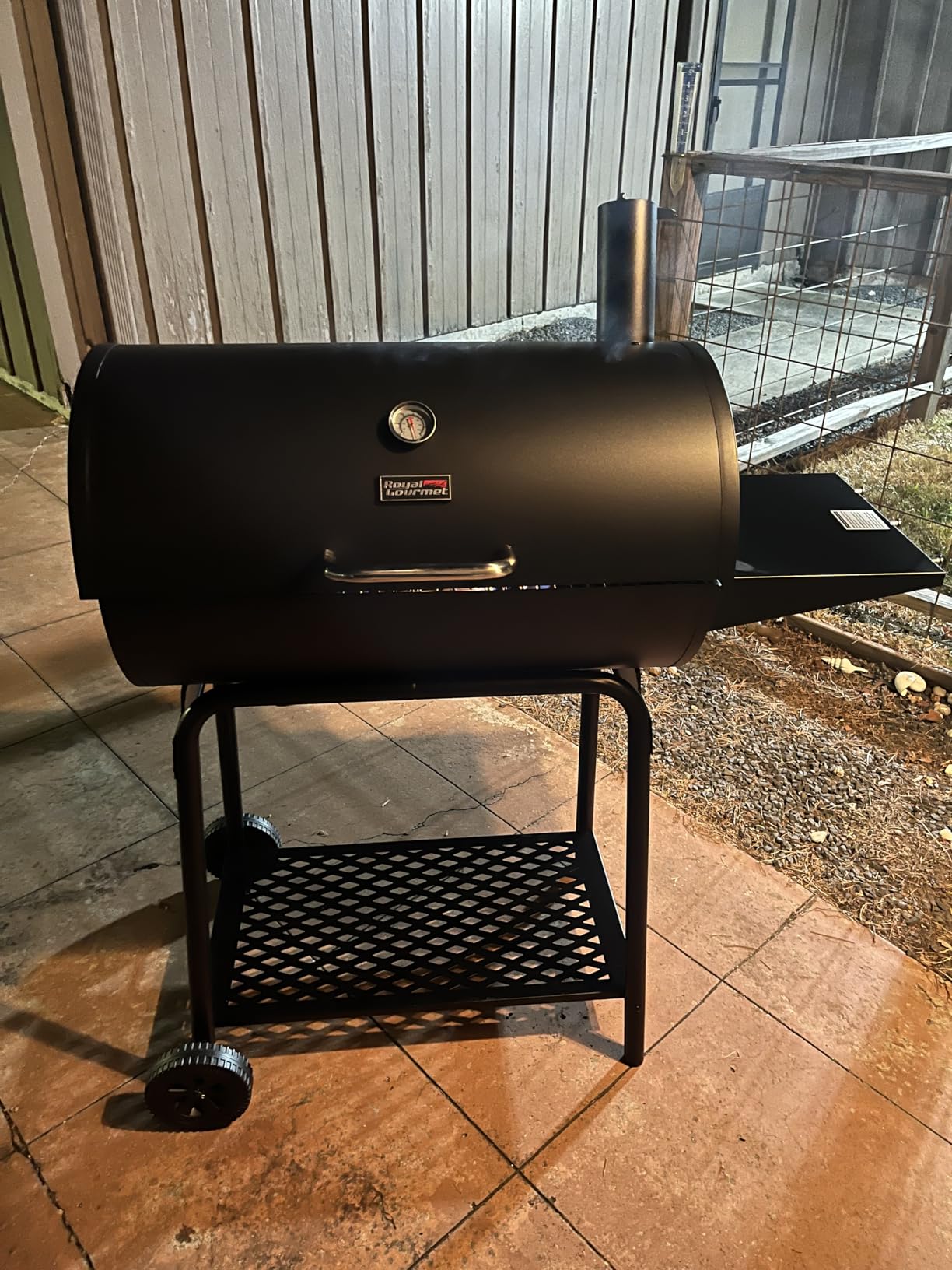 Royal Gourmet CC1830 28 Inch Barrel Charcoal Grill with Warming Rack, Outdoor BBQ Grill with 626 Sq. In. Grilling Space for Backyard, Patio and Parties, Black customer photo 2