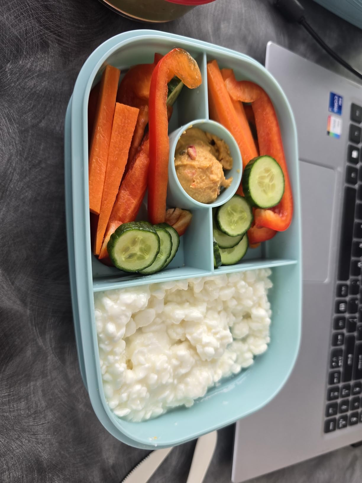 HOMETALL Stackable Bento Box Adult Lunch Box, Large Capacity 1900ml Lunchbox with Utensil Set, Leak-Proof for Dining Out, Work, Picnic, School customer photo 1