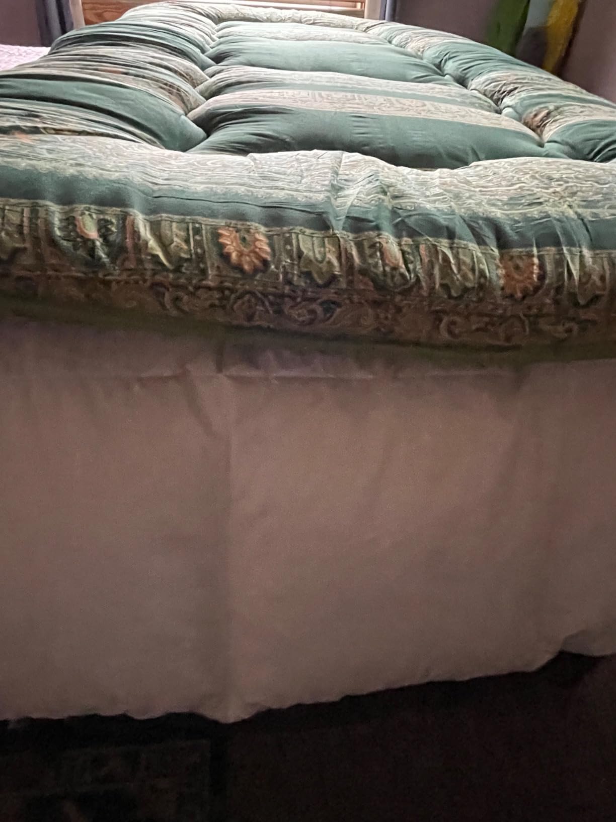 Zelladorra Japanese Floor Mattress, Futon Mattress with Portable Storage Bag and Washable Cover, Roll Up Thick Tatami Mat Suitable for Camping, Guest Room, Green, Twin customer photo 2
