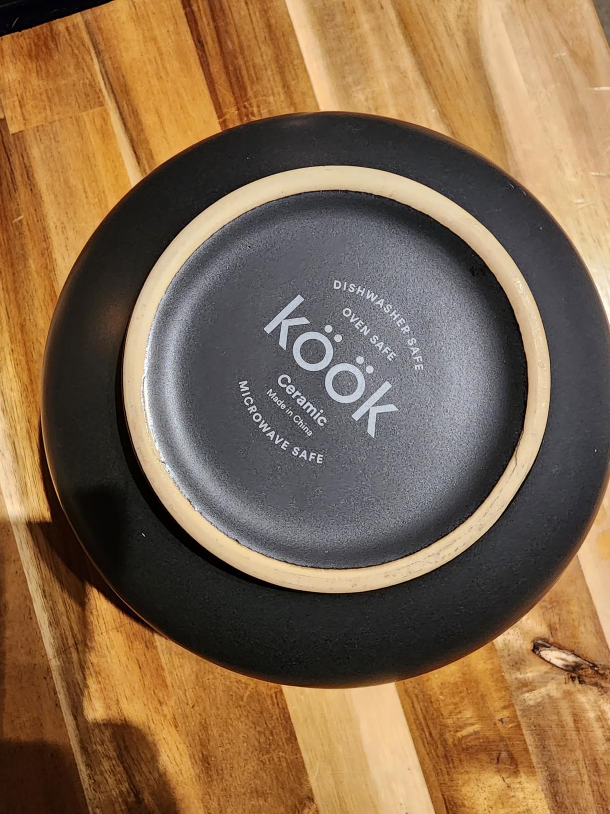 KooK Ramen Bowl, Japanese Bowls, Noodle Bowls, Large Soup Bowl, Ceramic, Large Capacity, For Ramen, Pho, Udon, Soba, Microwave and Dishwasher Safe, 34 oz, Set of 4 (Black/Navy) customer photo 1