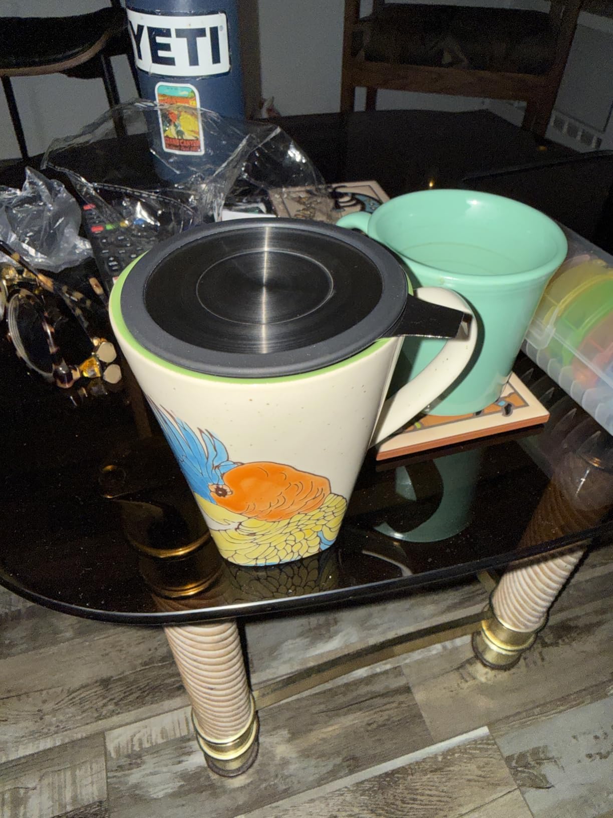 Tea Infuser, Extra Fine Mesh Tea Strainer with Silicone Lid, 304 Stainless Steel Tea Infusers for Loose Tea, Tea Steeper Basket Filter for Teapot, Mug, Cup customer photo 1