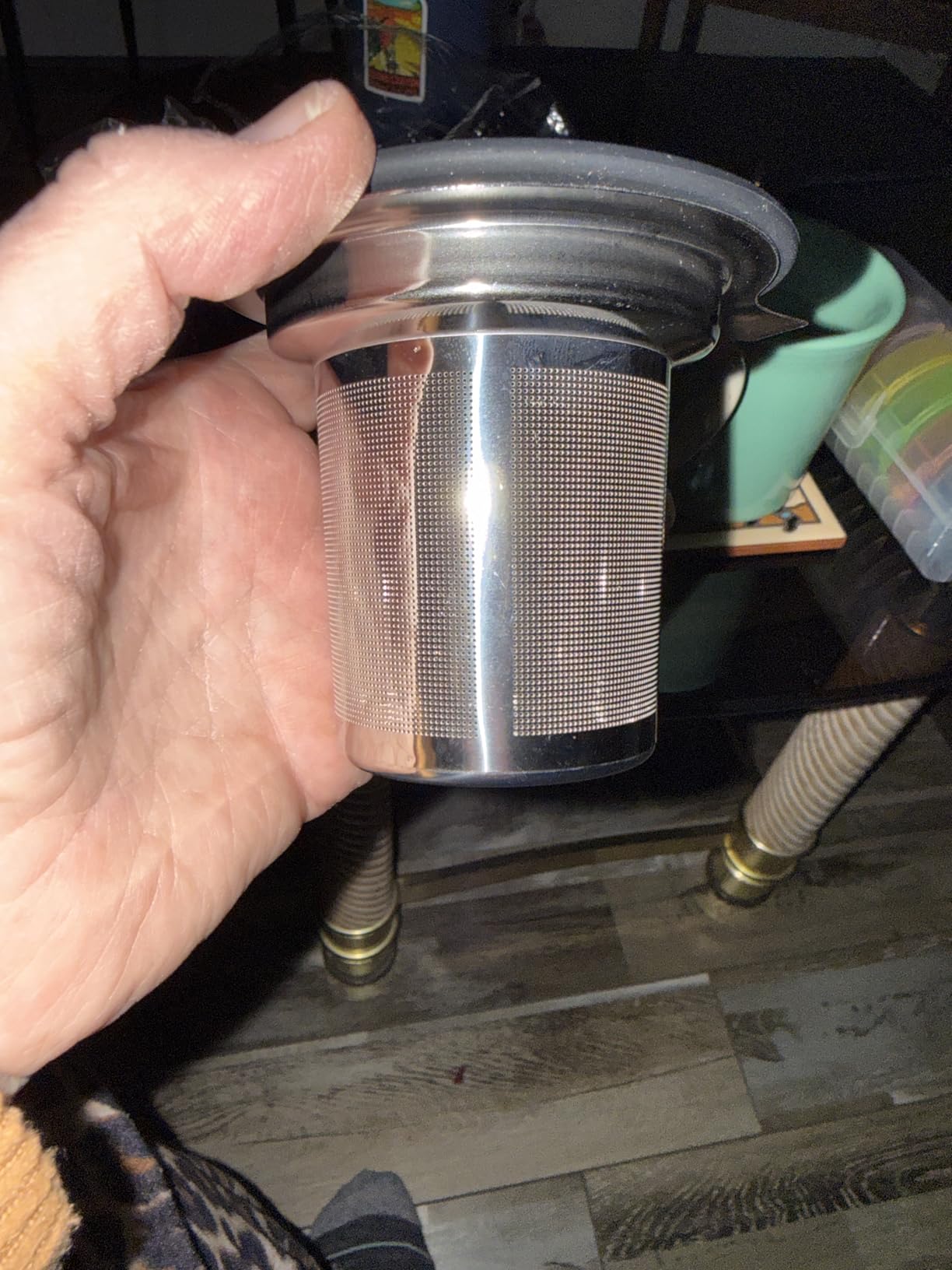 Tea Infuser, Extra Fine Mesh Tea Strainer with Silicone Lid, 304 Stainless Steel Tea Infusers for Loose Tea, Tea Steeper Basket Filter for Teapot, Mug, Cup customer photo 2