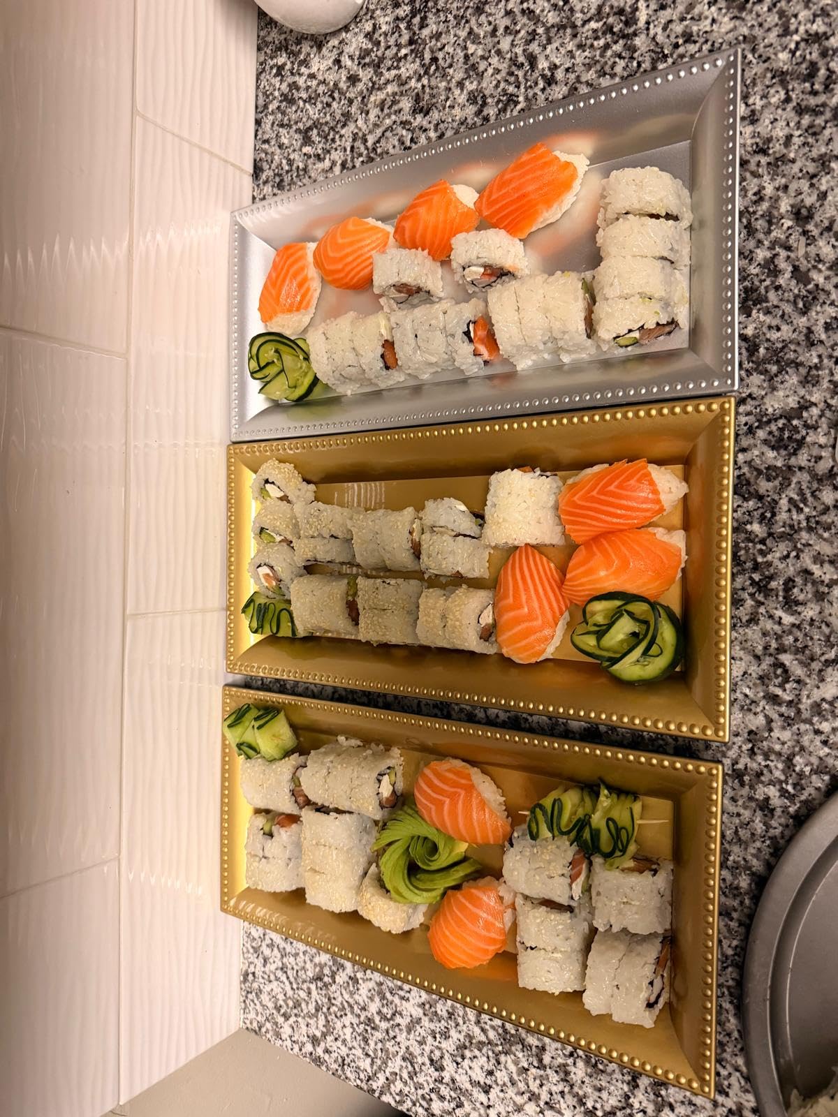 2 Pack Bamboo Sushi Rolling Mat, Sushi roll maker,Sushi making kit, Bamboo Sushi Rolling Mat,Sushi maker(9.5