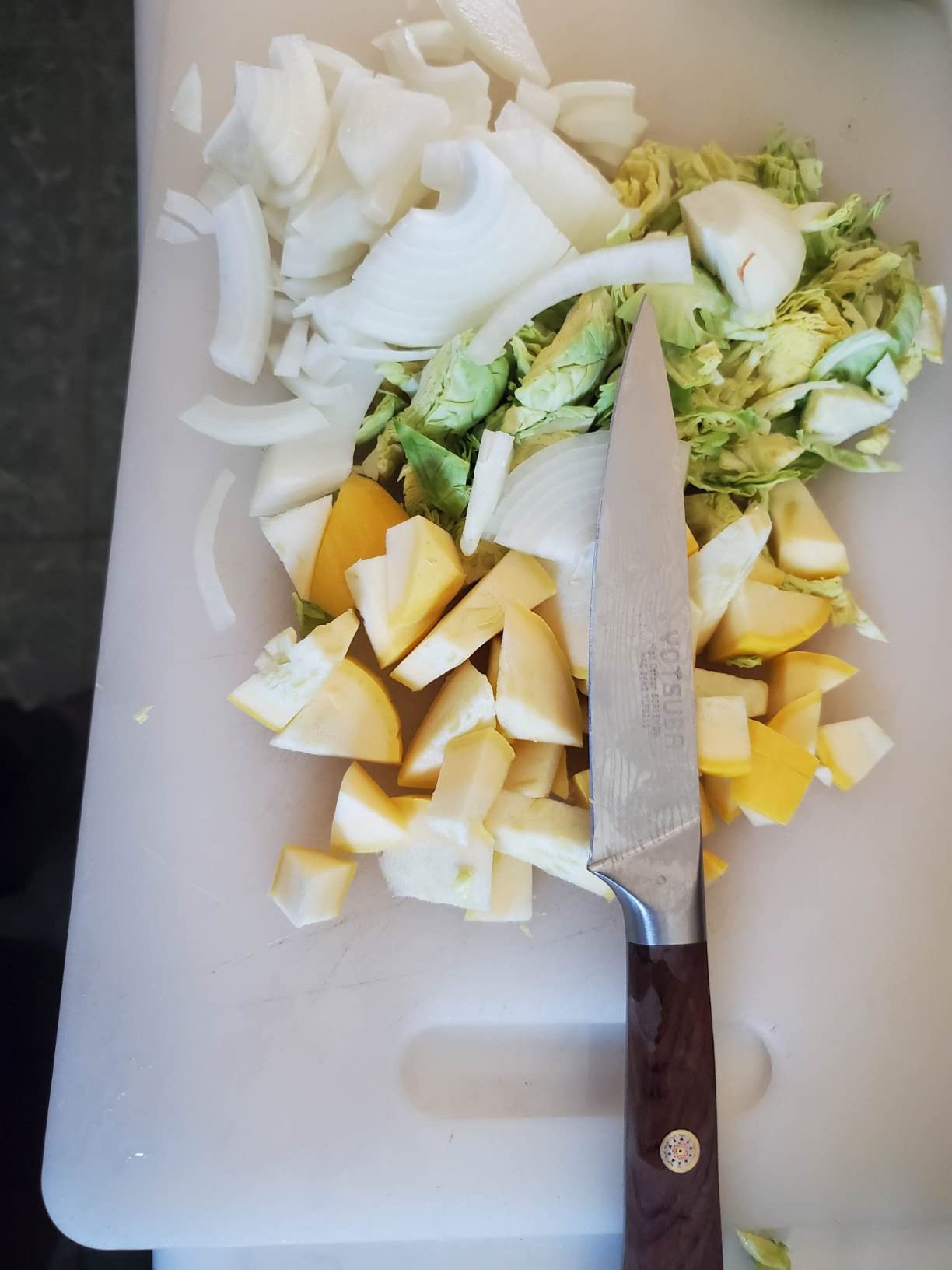 YOTSUBA Utility Knife,5 Inch Petty Kitchen Knife, Forged High Carbon German Steel chef knives, Paring knives, Full Tang & Razor Sharp Ergonomic Handle Design customer photo 1