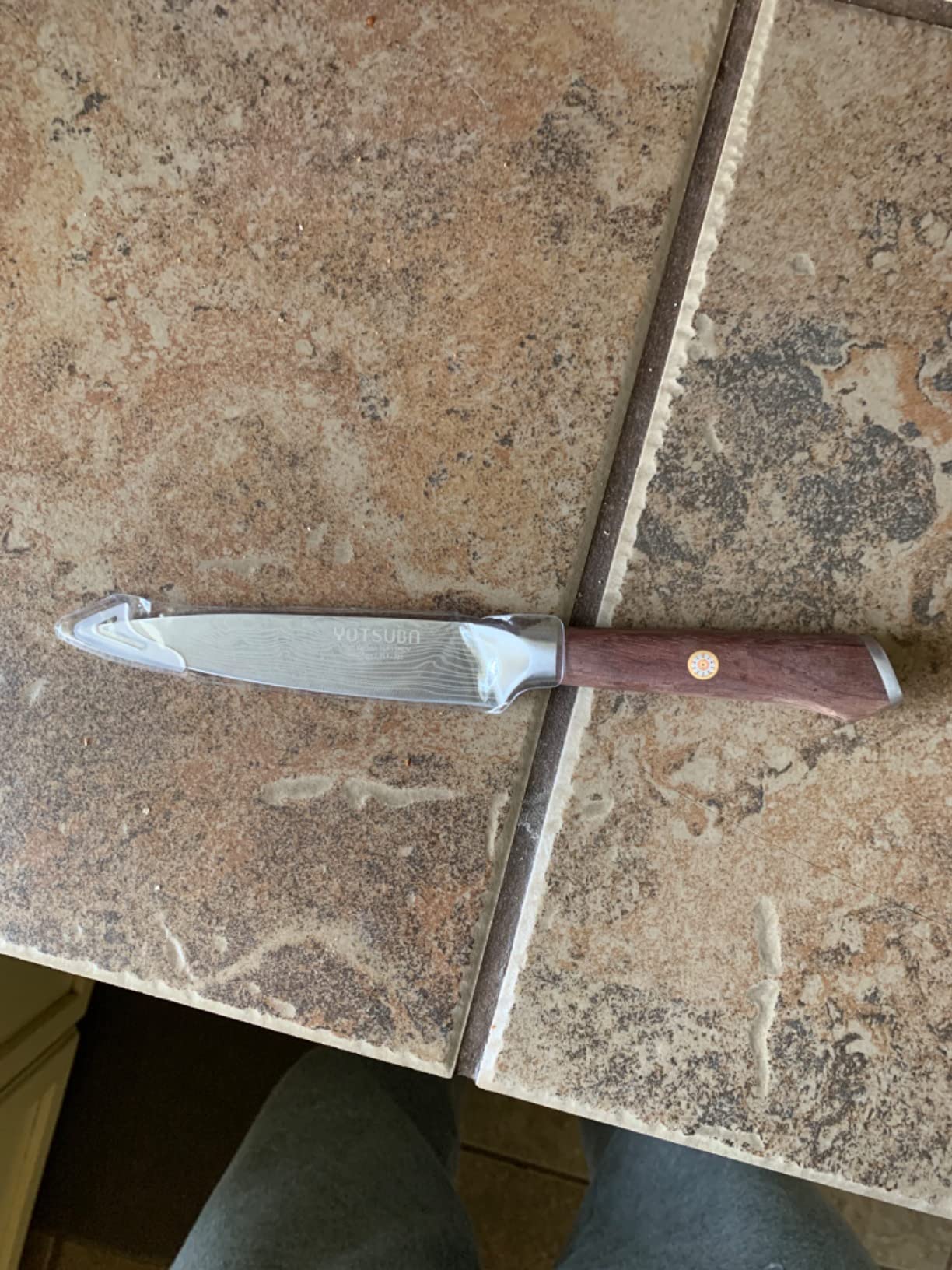 YOTSUBA Utility Knife,5 Inch Petty Kitchen Knife, Forged High Carbon German Steel chef knives, Paring knives, Full Tang & Razor Sharp Ergonomic Handle Design customer photo 2