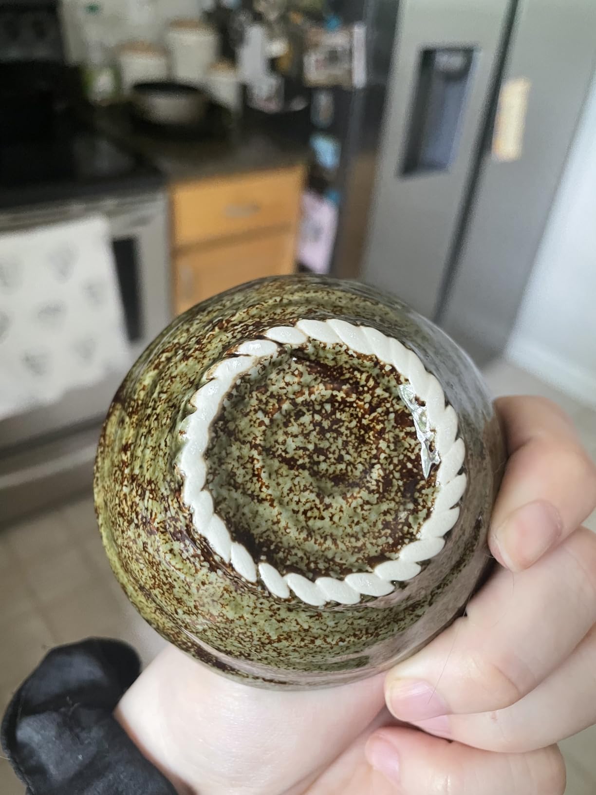 Mino Ware Sake Cup Set, Jomon Choko, Green, Karatsu, Shino, Kuro Glass, 3.5 inch, Japanese Ceramic Sake Cup, Ochoko, Set of 4 customer photo 1