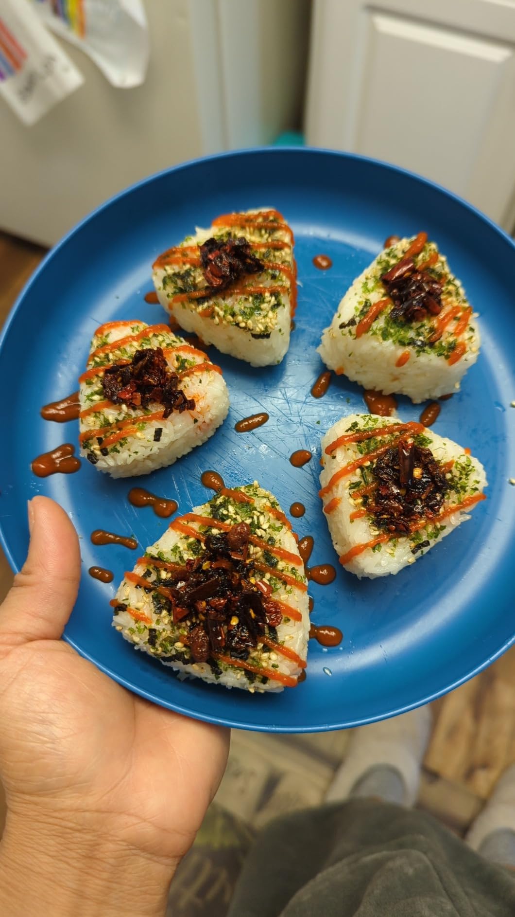 Onigiri Mold Set - 13pcs Spam Musubi Maker Press Rice Ball Mold Sushi Rolling Mat Sushi Making Kit for Lunch Bento and Home DIY customer photo 2