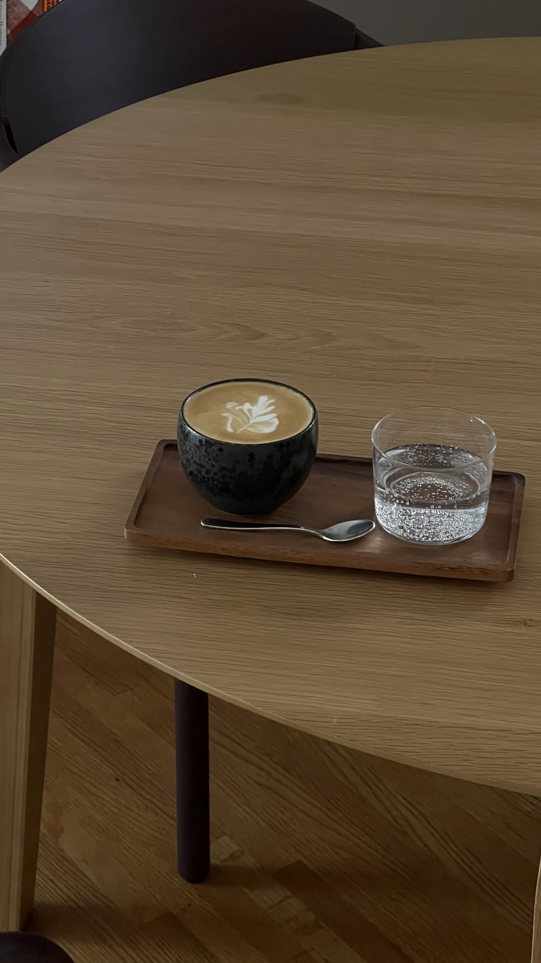 Vandroop Mini Wooden Serving Platter, Small Wood Serving Tray for Tea/Coffee (Acacia Wood, S) customer photo 1