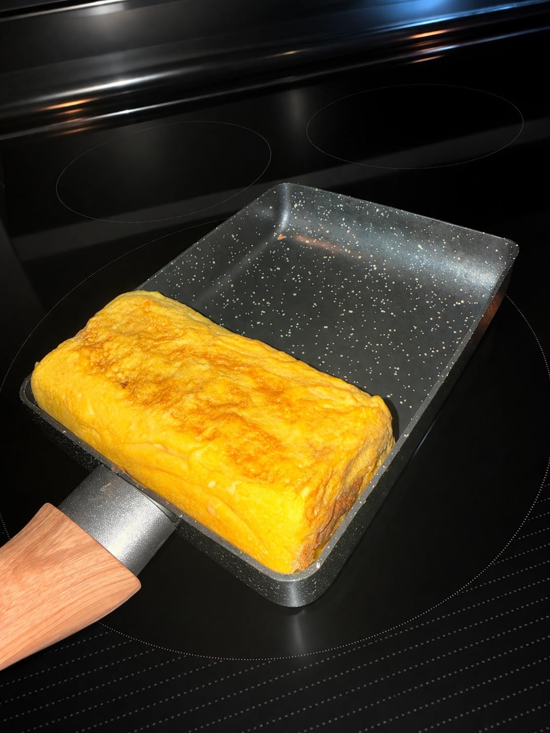 Oleex Tamagoyaki Pan Set - Japanese Omelette Pan with Kitchen Cooking Tools Like Musubi Mold, Spatula & Other Omelet Accessories - Multifunctional PFOA-Free Nonstick Square Frying Pan - 5x7 Inches customer photo 2