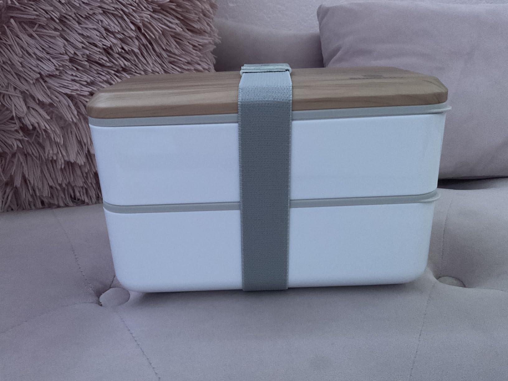 Sinnsally Bento Box Adult Lunch Box with Compartments (47oz) Stackable Japanese Bento Lunchbox customer photo 2