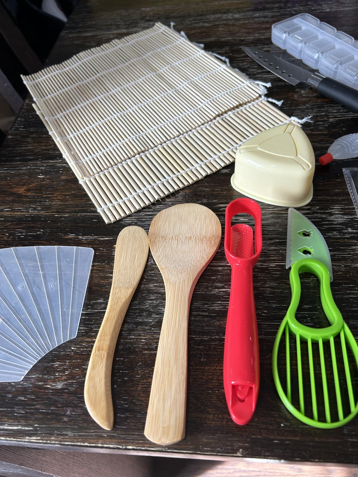 FUNGYAND Sushi Making Kit, 27-in-1 Professional Maker Set with Bazooka Roller, Nigiri & Musubi Presses, Bamboo Mats, Knife, Chopsticks, Ceramic Dishes - Ideal for Beginners customer photo 2