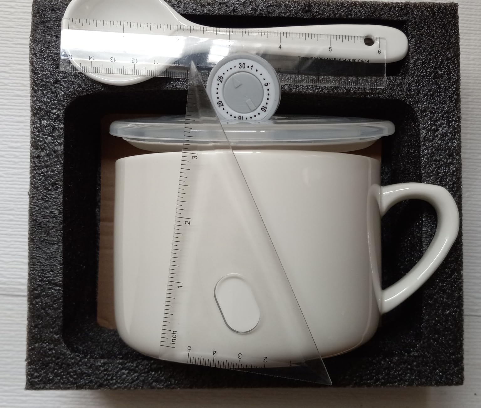 Soup Bowls with Handles & Spoons, 30oz Ceramic Ramen Bowl with Lid, Large Soup Mugs/Cups for Instant Noodle, Big Cereal Bowls for Oatmeal, Soup Containers with Lids, Set of 2, Sky Blue customer photo 2