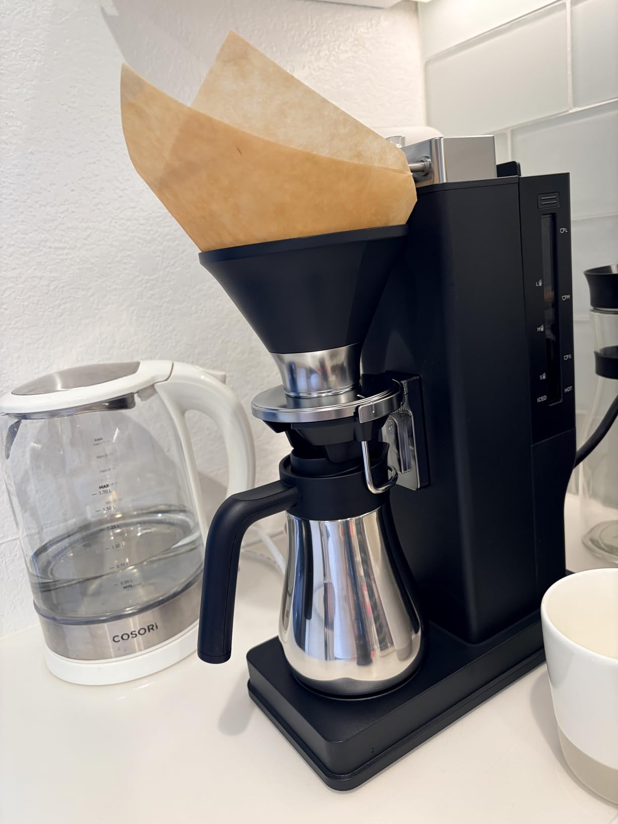 BALMUDA The Brew | Automatic Pour Over Coffee Maker | Clear Brewing Method | Precise Temperature Regulation | Three Brewing Modes: Regular, Strong, Iced | Compact Design | US Version customer photo 2