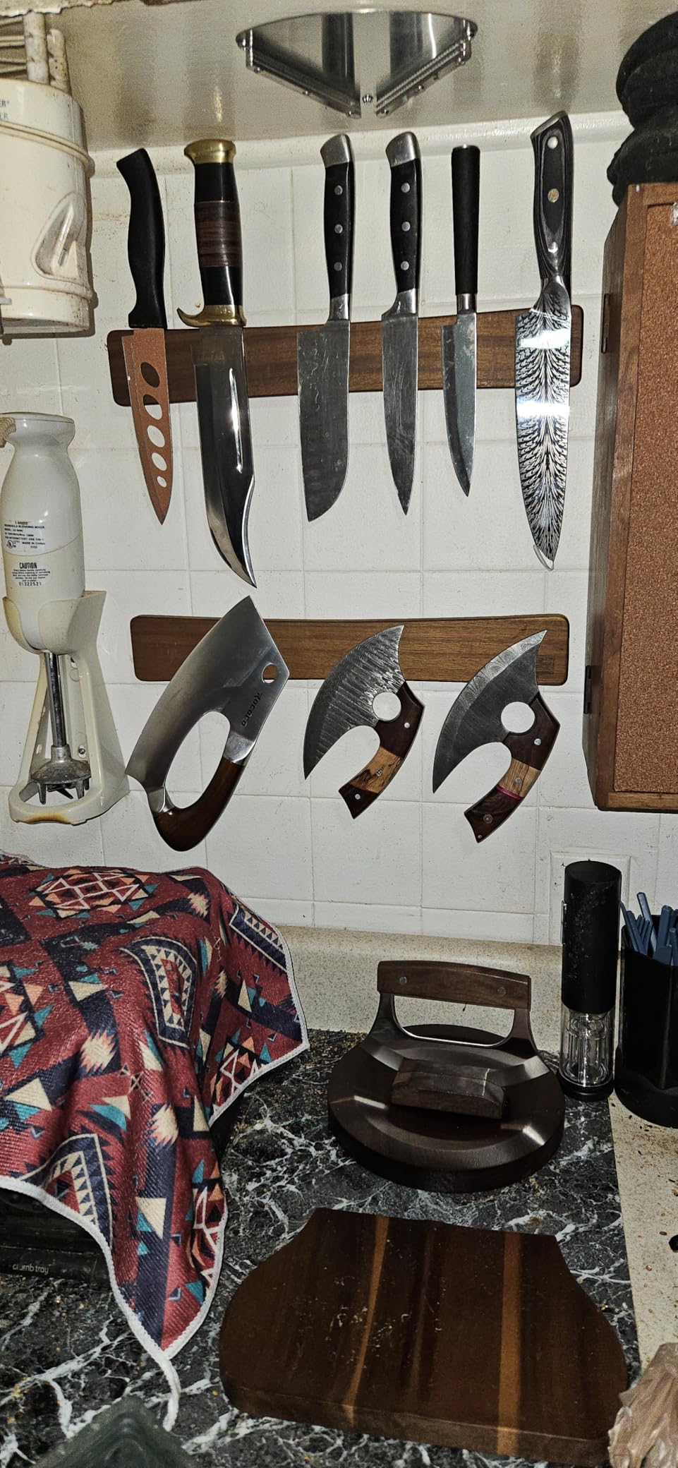 ROCOCO Meat Cleaver Knife Unique Effort Saving Kitchen Knife Professional Stainless Steel Chef Cooking Knives for Cutting Meat Vegetable Father Mother Christmas Gift Bronze customer photo 1