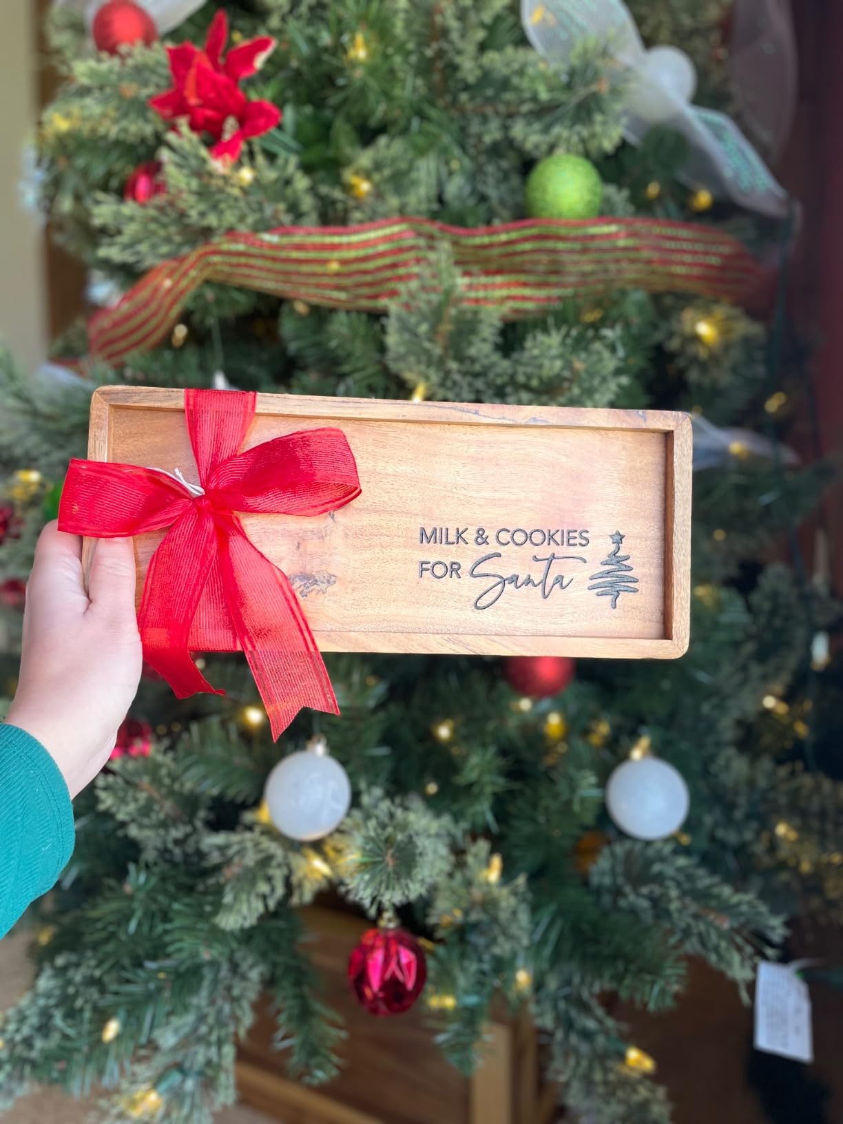 NIRMAN Acacia Wood Rectangular Wooden Platters for Home Decor, Food, Vegetables, Fruit, Charcuterie, Appetizer Serving Tray (13