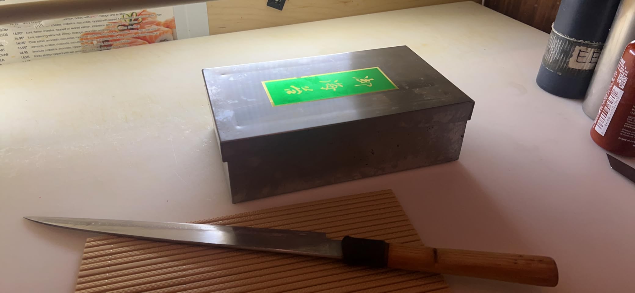 TIKUSAN Japanese Seaweed Container Sushi Nori Can Made in Japan Stainless Steel (Small) customer photo 1