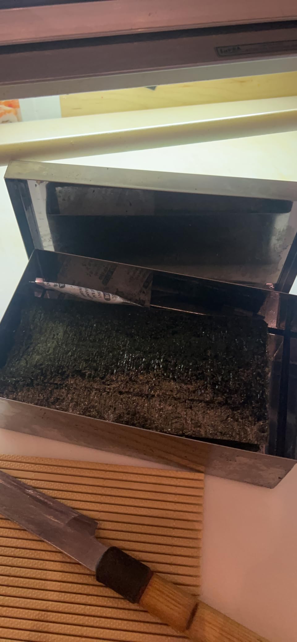 TIKUSAN Japanese Seaweed Container Sushi Nori Can Made in Japan Stainless Steel (Small) customer photo 2