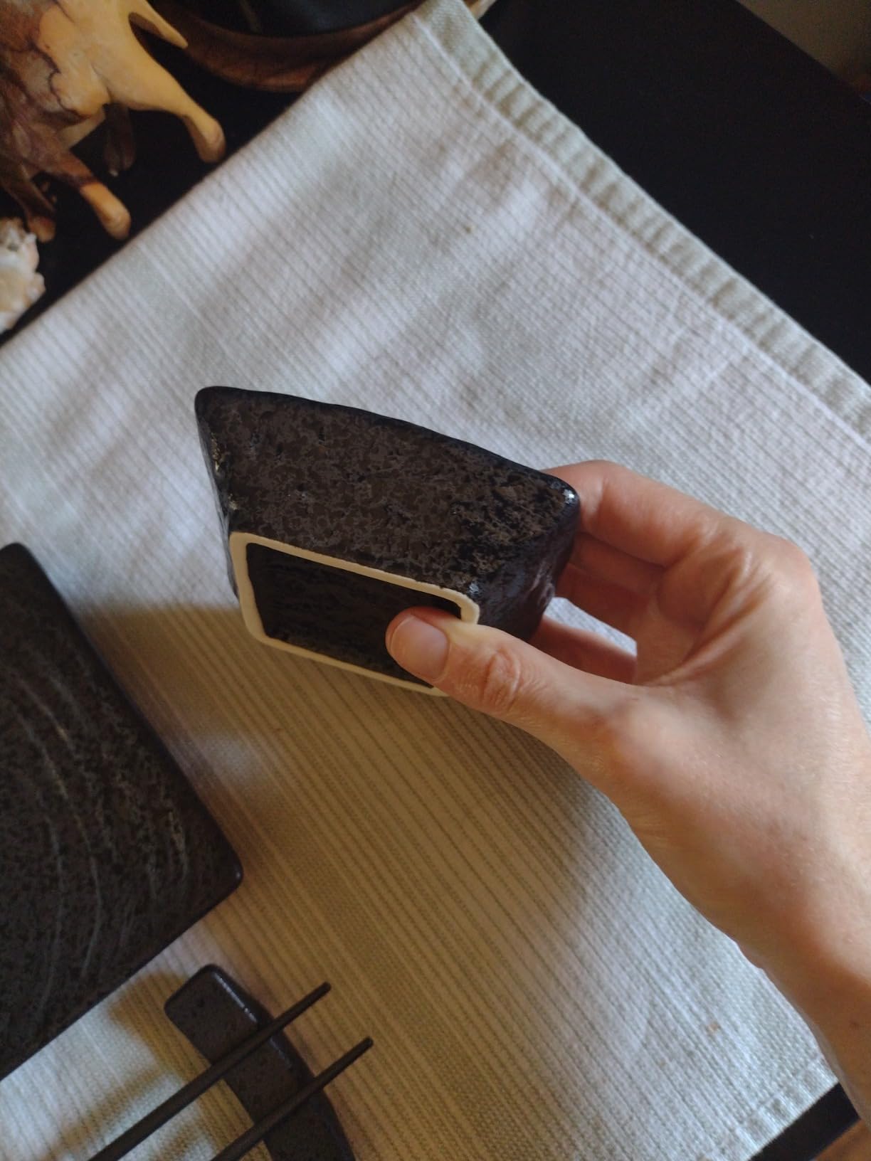 Youda 8-Piece Japanese Sushi Serving Set - Ceramic Sushi Plates, Soy Sauce Dishes, Chopsticks with Holders, Elegant Dinnerware for Sashimi, Nigiri, Asian Cuisine customer photo 1