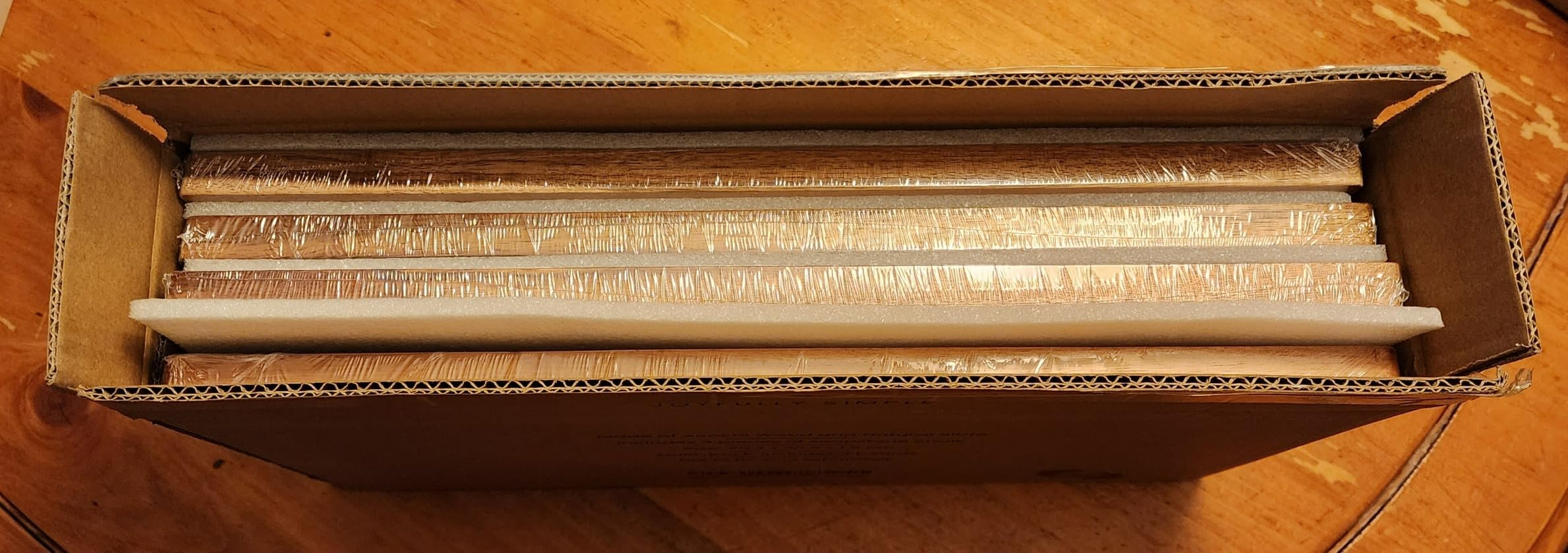 Wooden Flight Board Set - Wine, Beer, Whiskey, Mimosa, and Cocktail Tasting Tray - Acacia Wood Serving Board with Slate Chalkboard - Home Bar & Entertaining Gift (Set of 4, 16x8 inches) customer photo 2