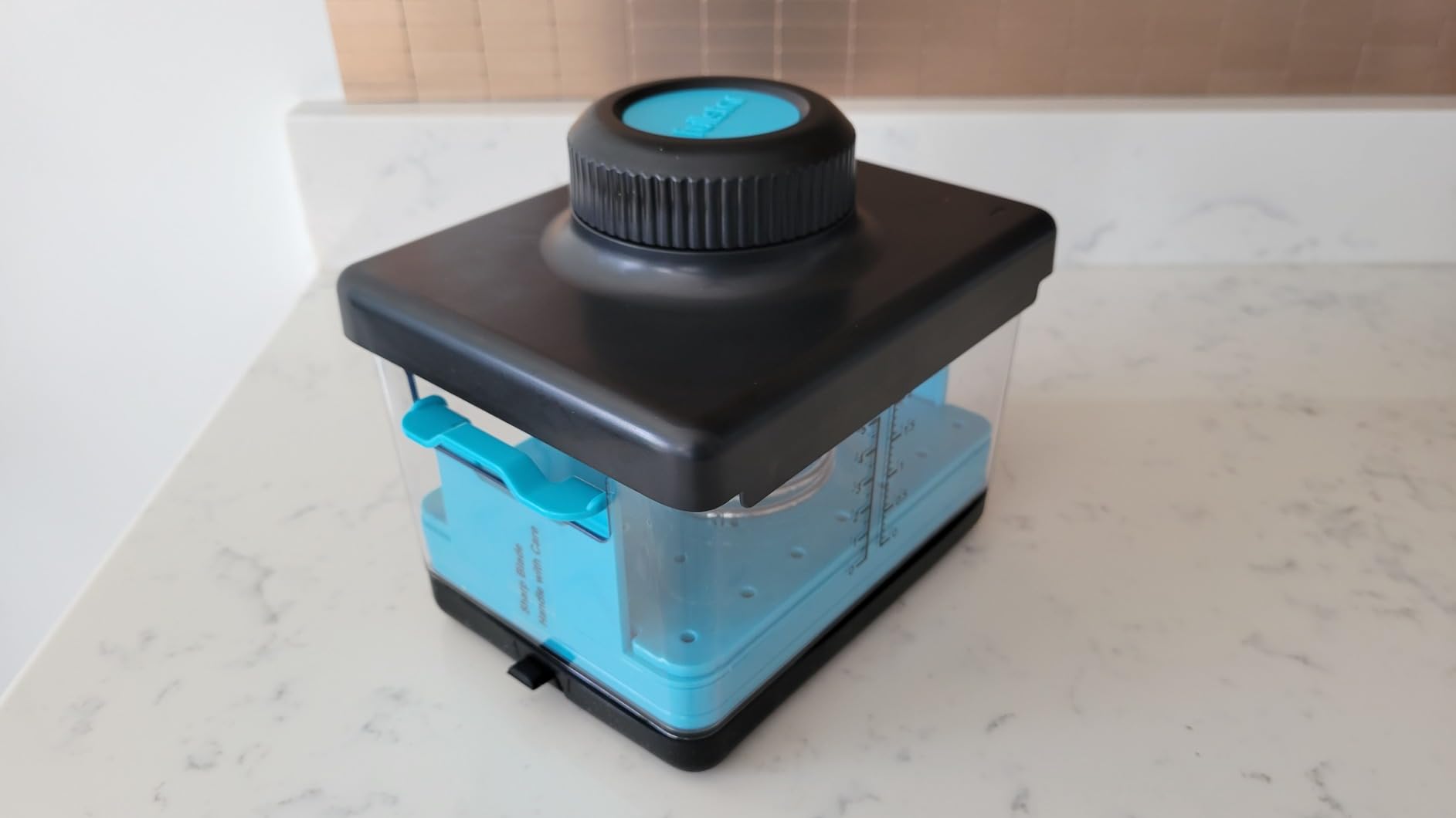 Fullstar 2-in-1 Tofu Press & Cutter, Dishwasher Safe, BPA-Free, Press Box for Extra Firm & Silken Tofu (Blue) customer photo 2